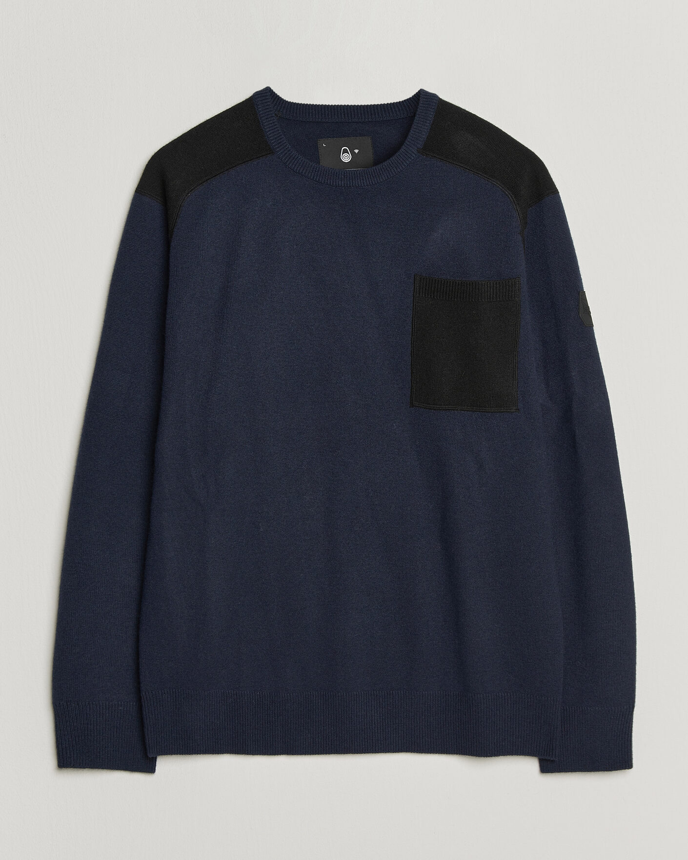 Uomini | Maglieria | Sail Racing | Spine Wool Knitted Sweater Dark Navy