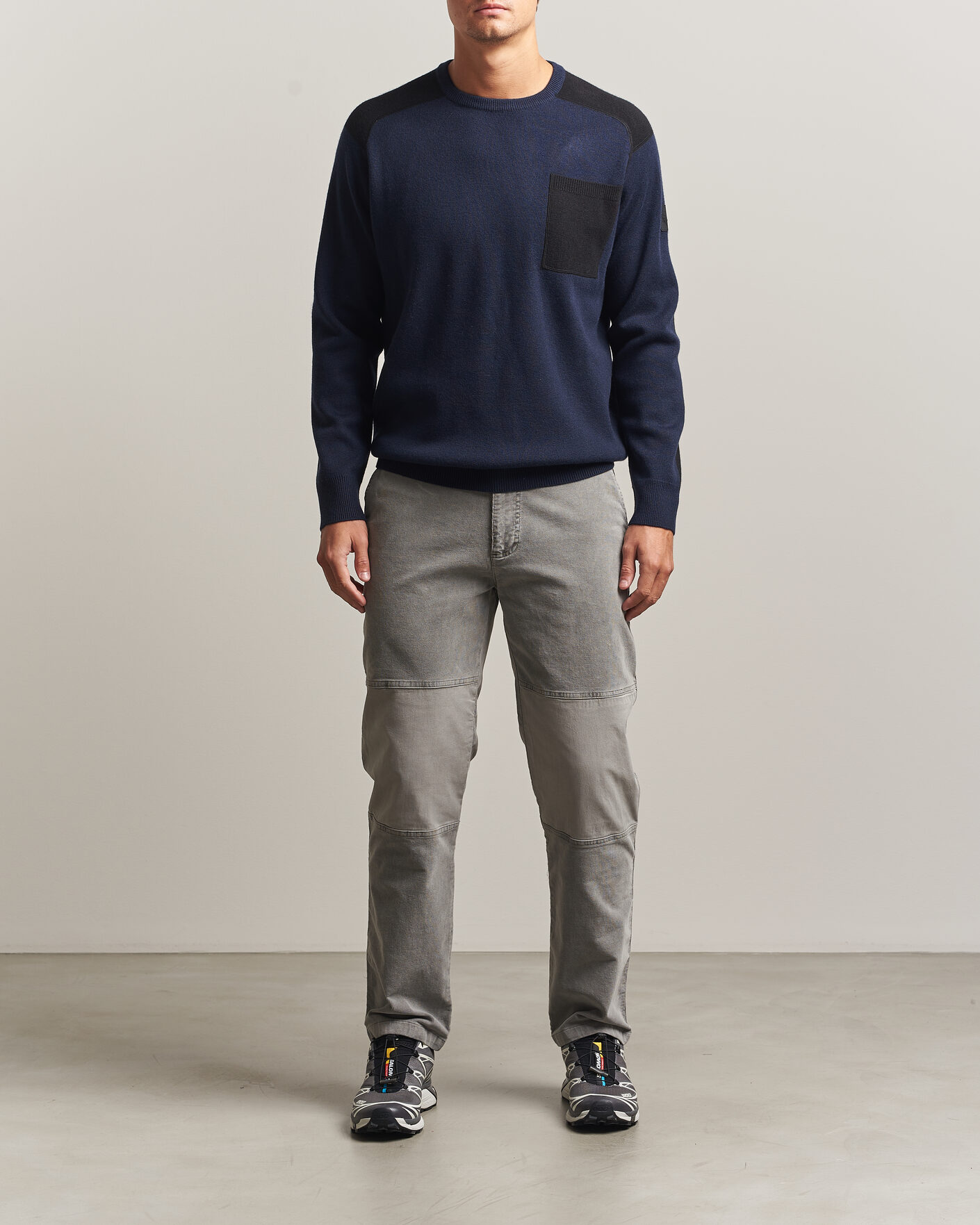 Uomini | Maglieria | Sail Racing | Spine Wool Knitted Sweater Dark Navy