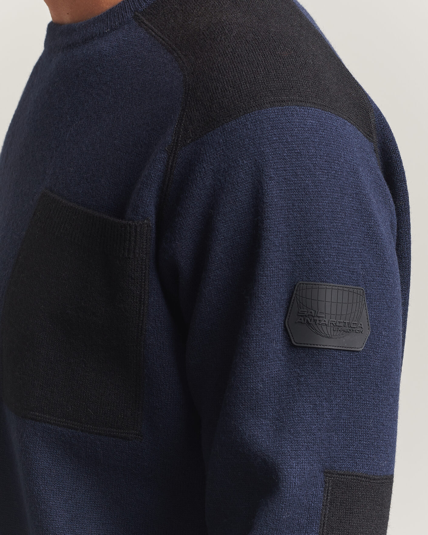 Uomini | Maglieria | Sail Racing | Spine Wool Knitted Sweater Dark Navy