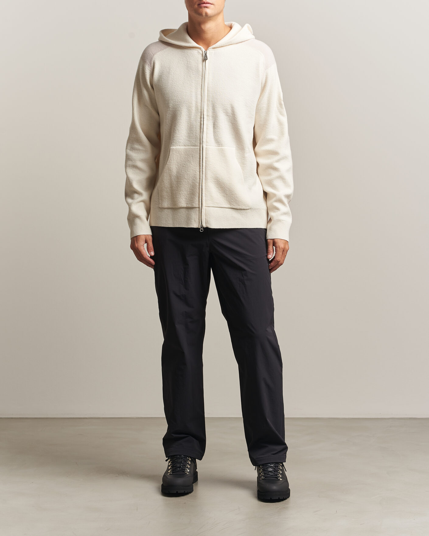 Uomini | Maglieria | Sail Racing | Spine Wool Knitted Full Zip Hoodie Off White