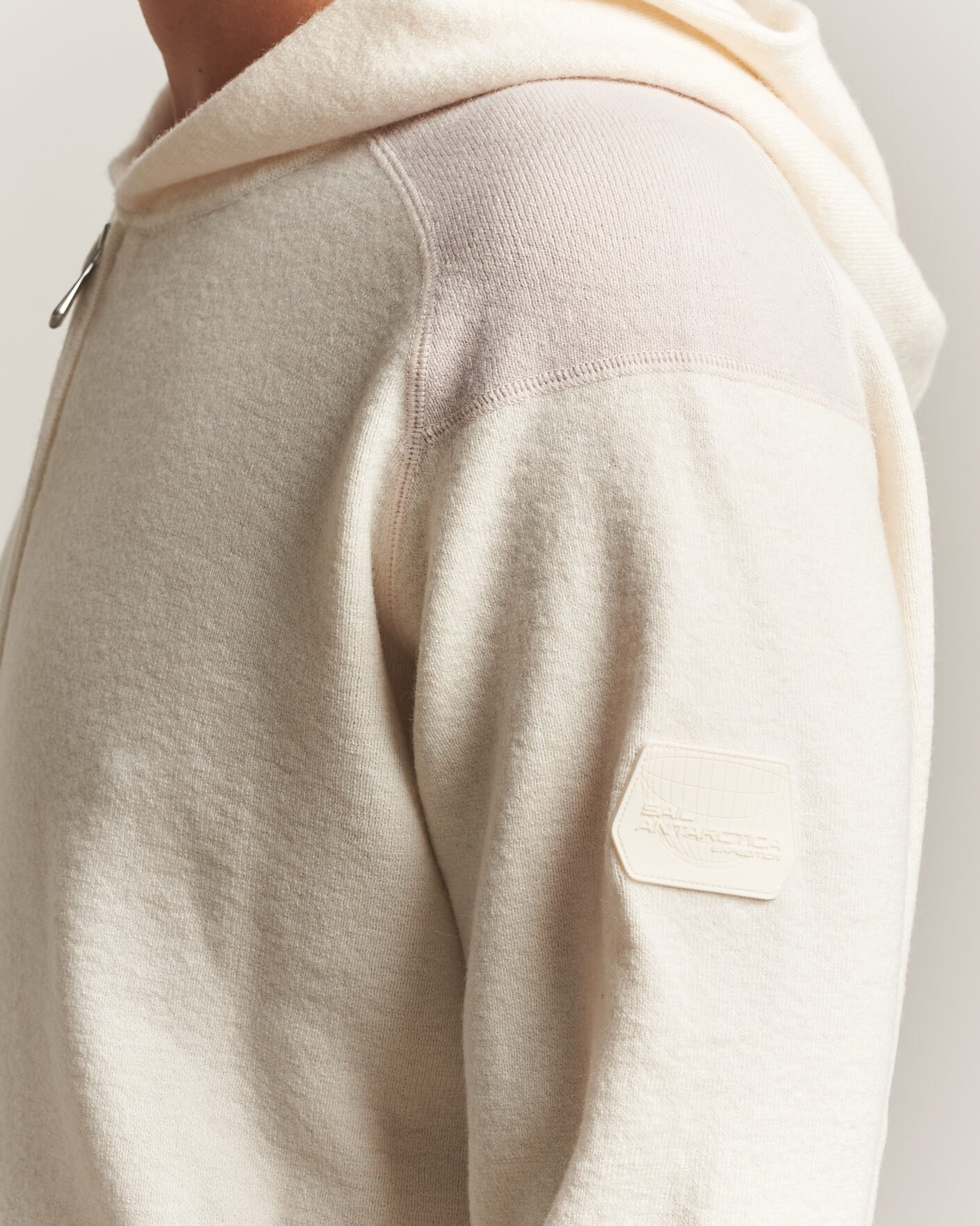 Uomini | Maglieria | Sail Racing | Spine Wool Knitted Full Zip Hoodie Off White