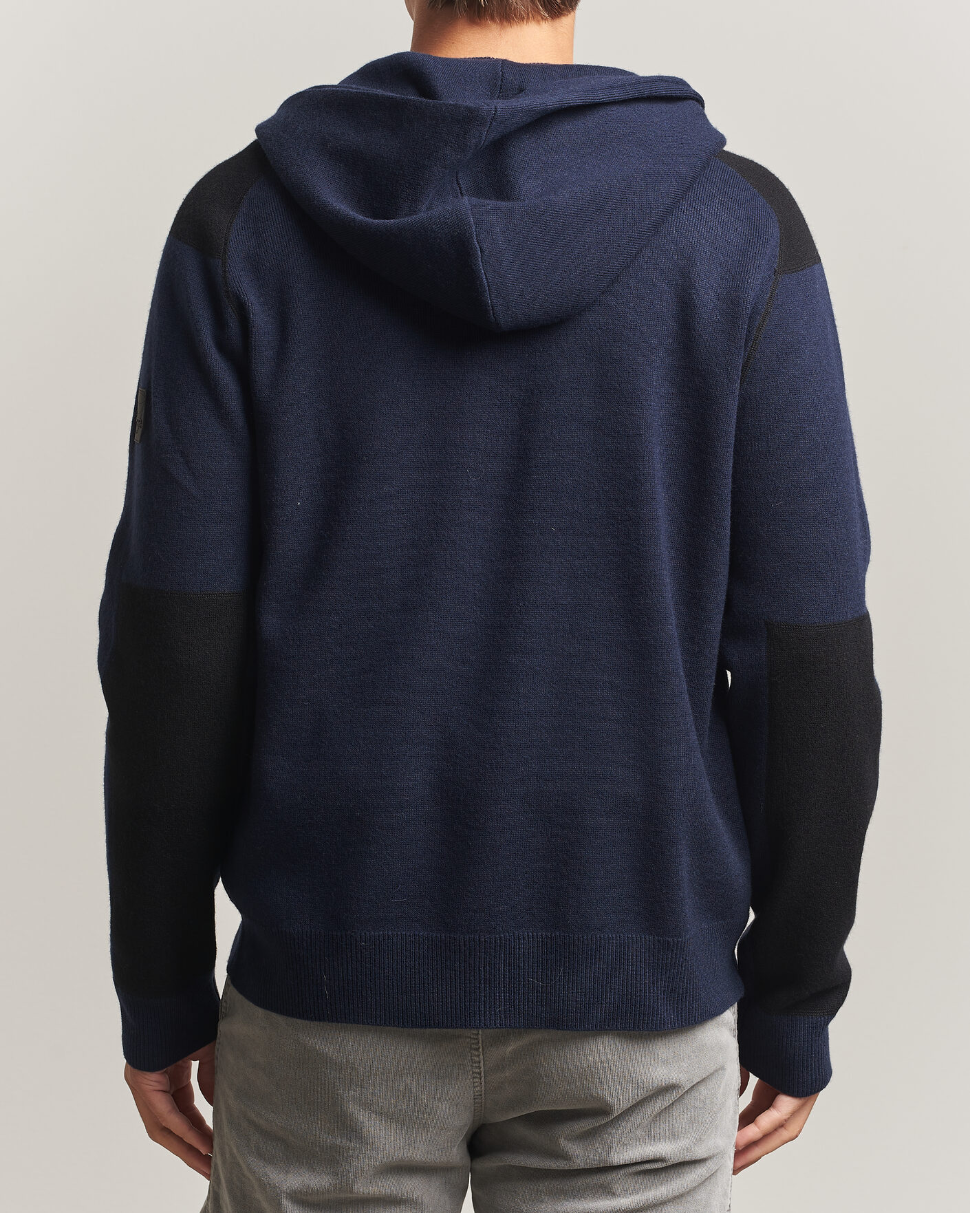 Uomini | Maglieria | Sail Racing | Spine Wool Knitted Full Zip Hoodie Dark Navy