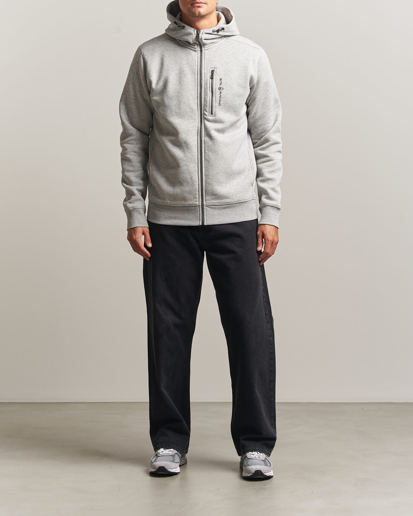 Uomini | Maglieria | Sail Racing | Bowman Full Zip Hoodie Grey Melnage