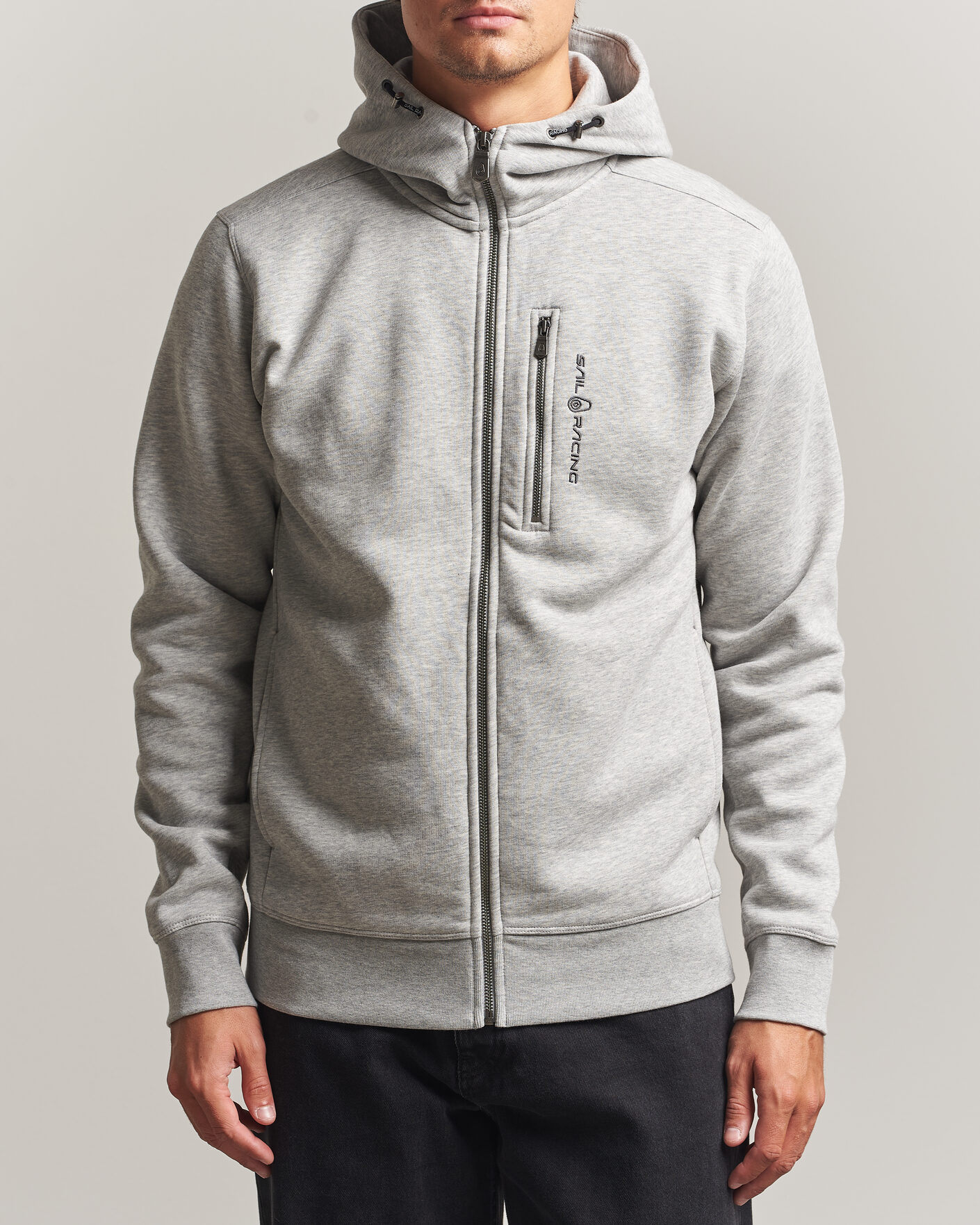 Uomini | Maglieria | Sail Racing | Bowman Full Zip Hoodie Grey Melnage