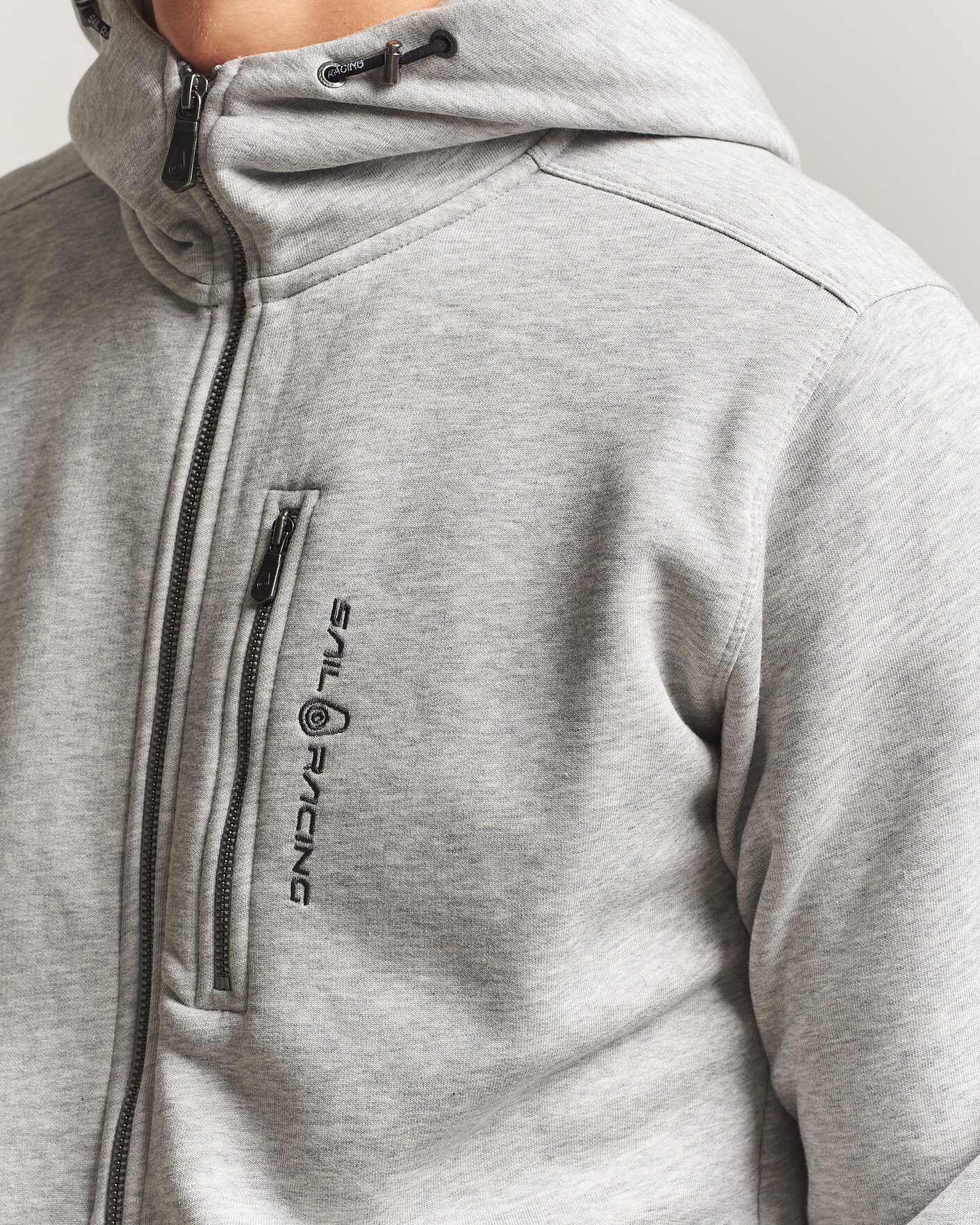 Uomini | Maglieria | Sail Racing | Bowman Full Zip Hoodie Grey Melnage