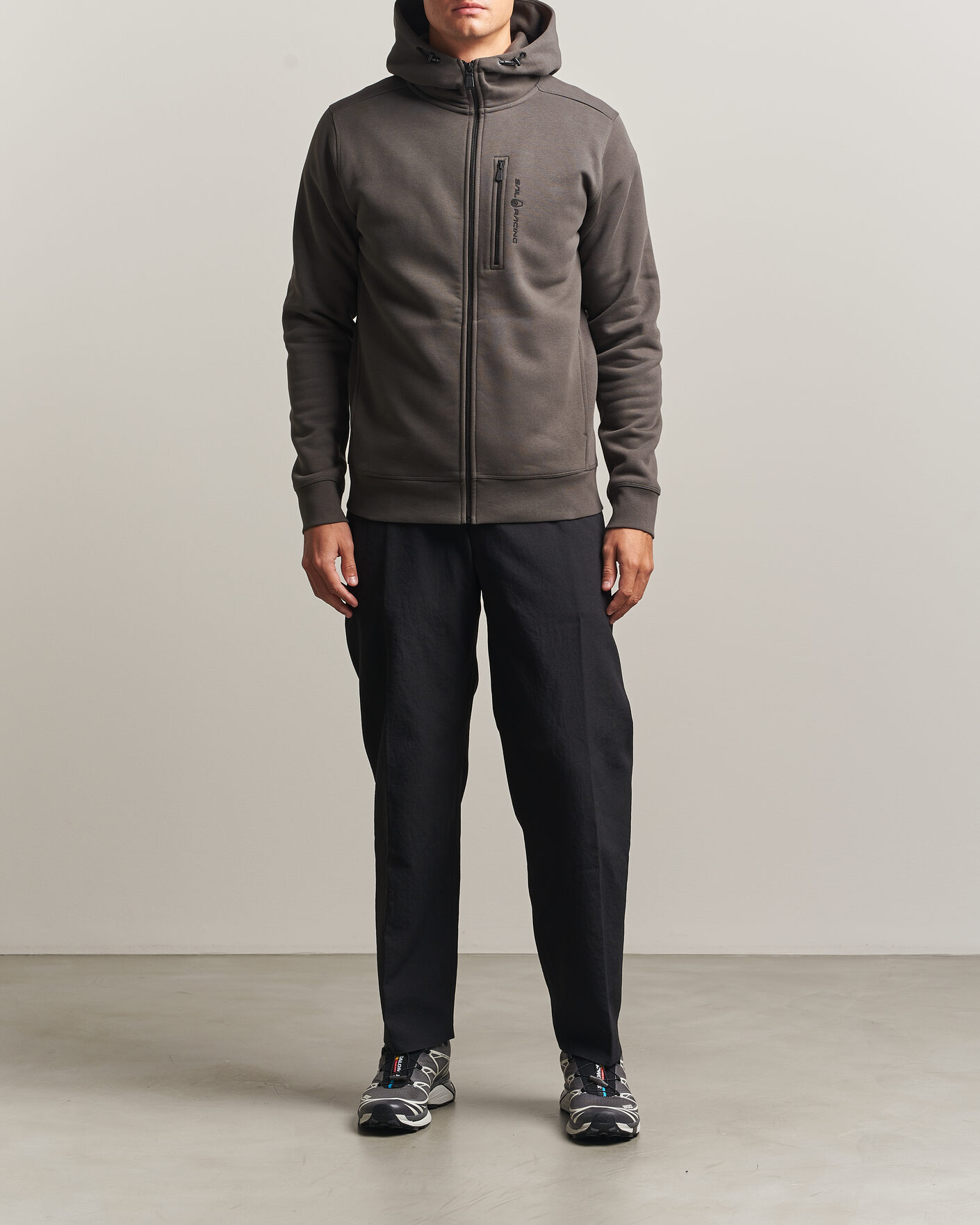 Uomini | Maglieria | Sail Racing | Bowman Full Zip Hoodie Asphalt