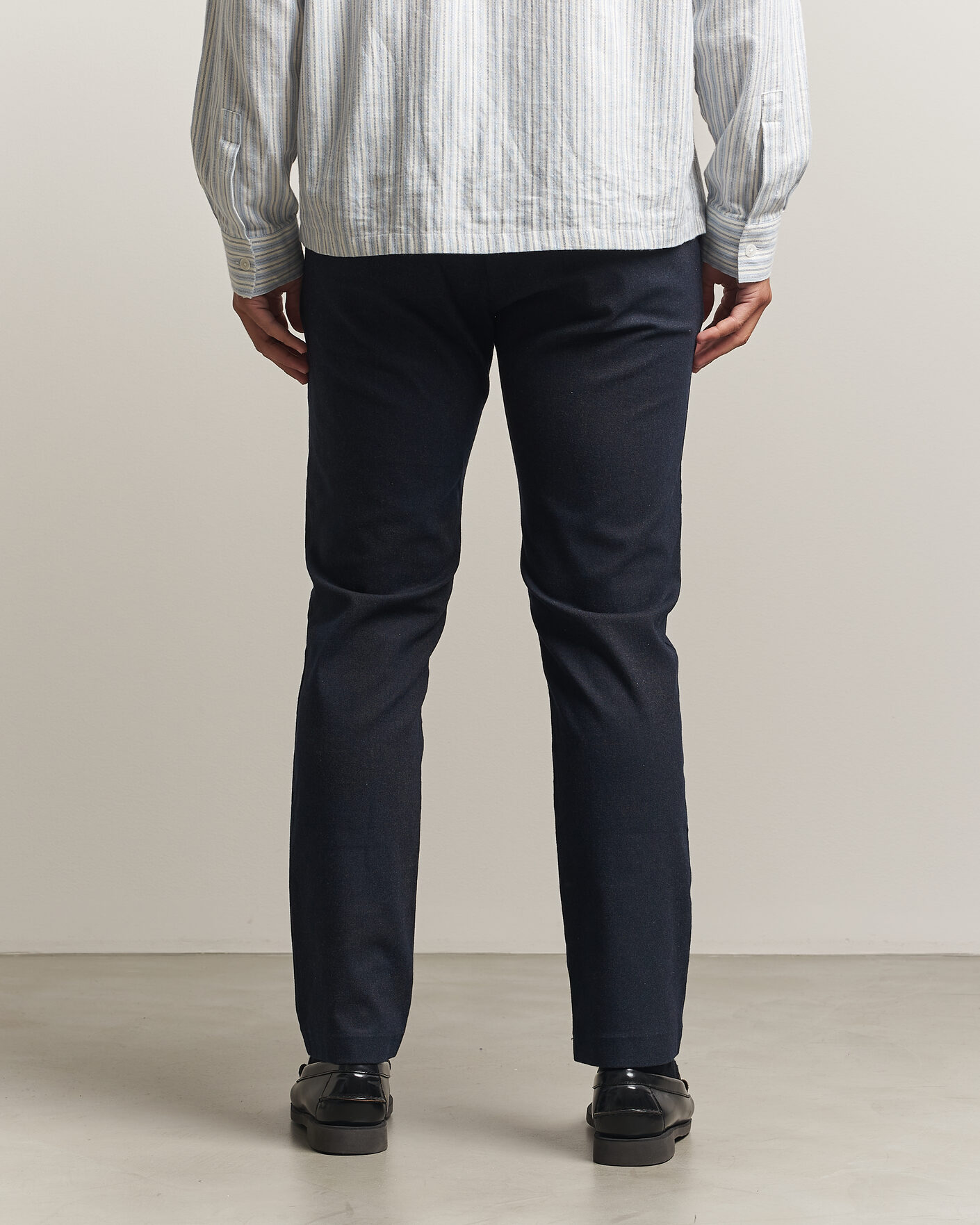 Uomini | Pantaloni | NN07 | Theo Brushed Cotton Trousers Deep Navy