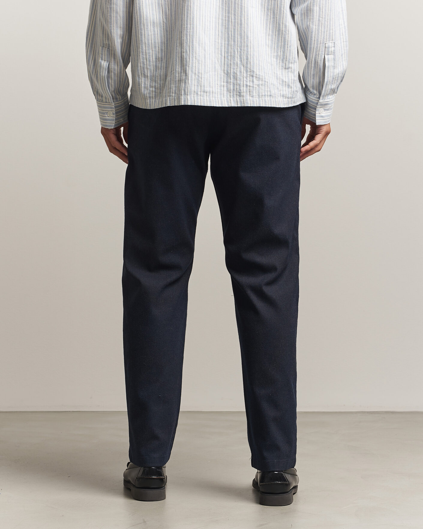 Uomini | Pantaloni | NN07 | Aden Brushed Cotton Trousers Deep Navy