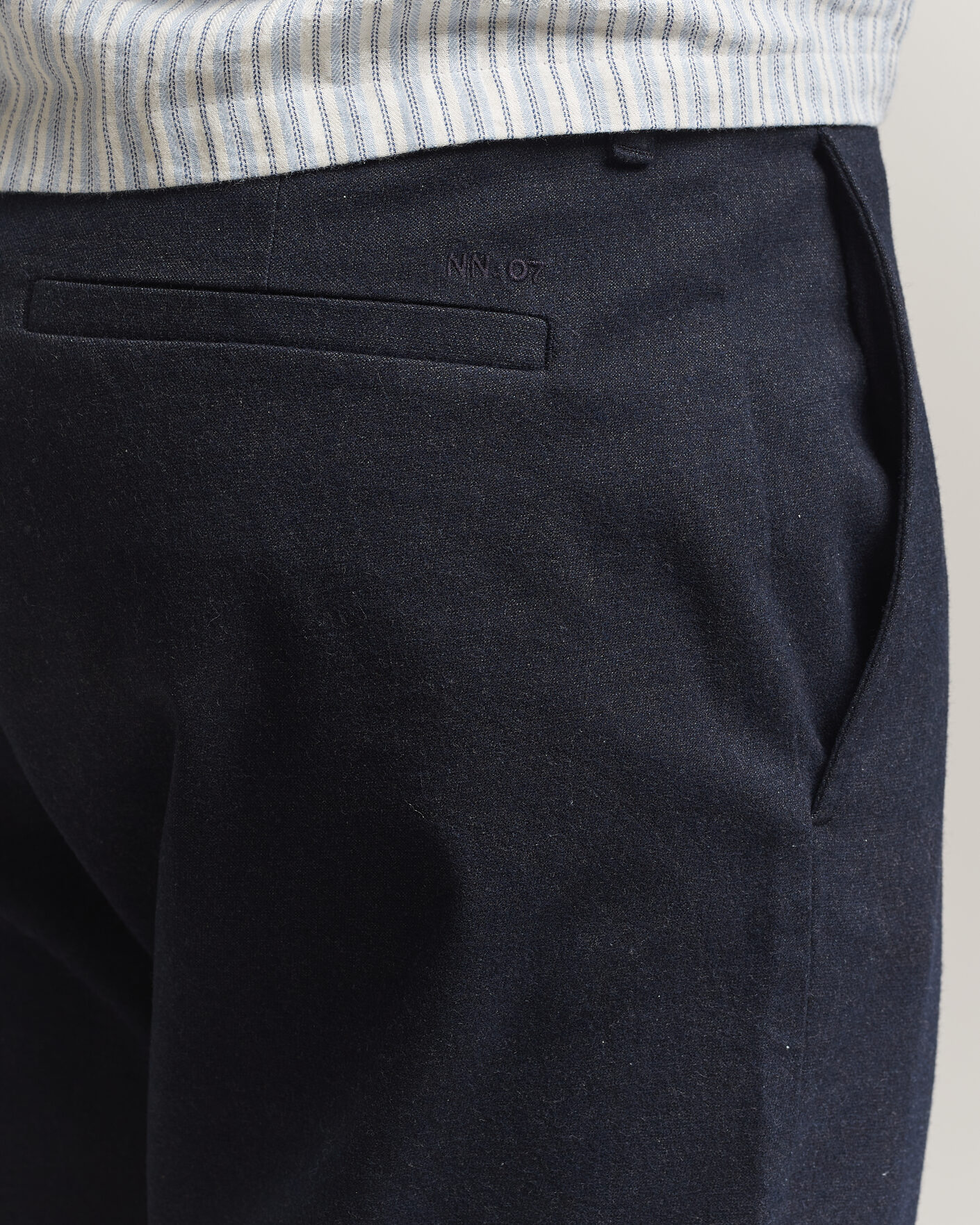 Uomini | Pantaloni | NN07 | Aden Brushed Cotton Trousers Deep Navy
