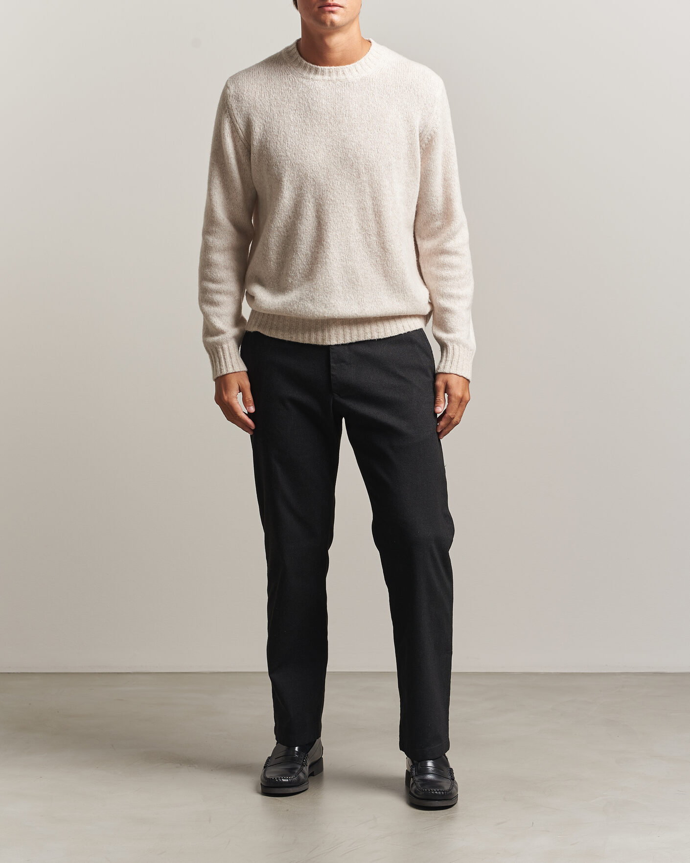 Uomini | Pantaloni | NN07 | Aden Brushed Cotton Trousers Black Multi