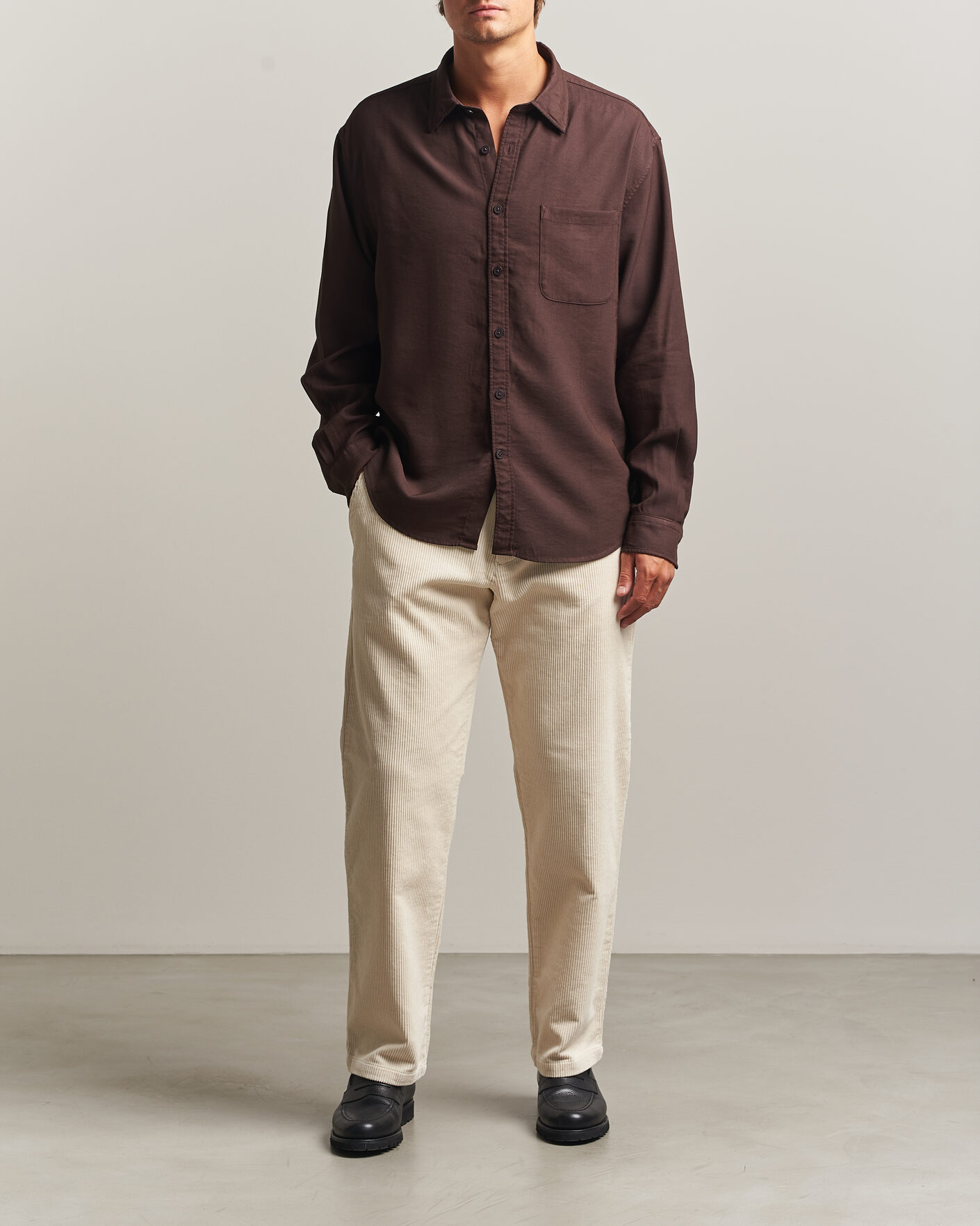 Uomini | Pantaloni | NN07 | Aden Regular Fit Corduroy Chinos Ivory