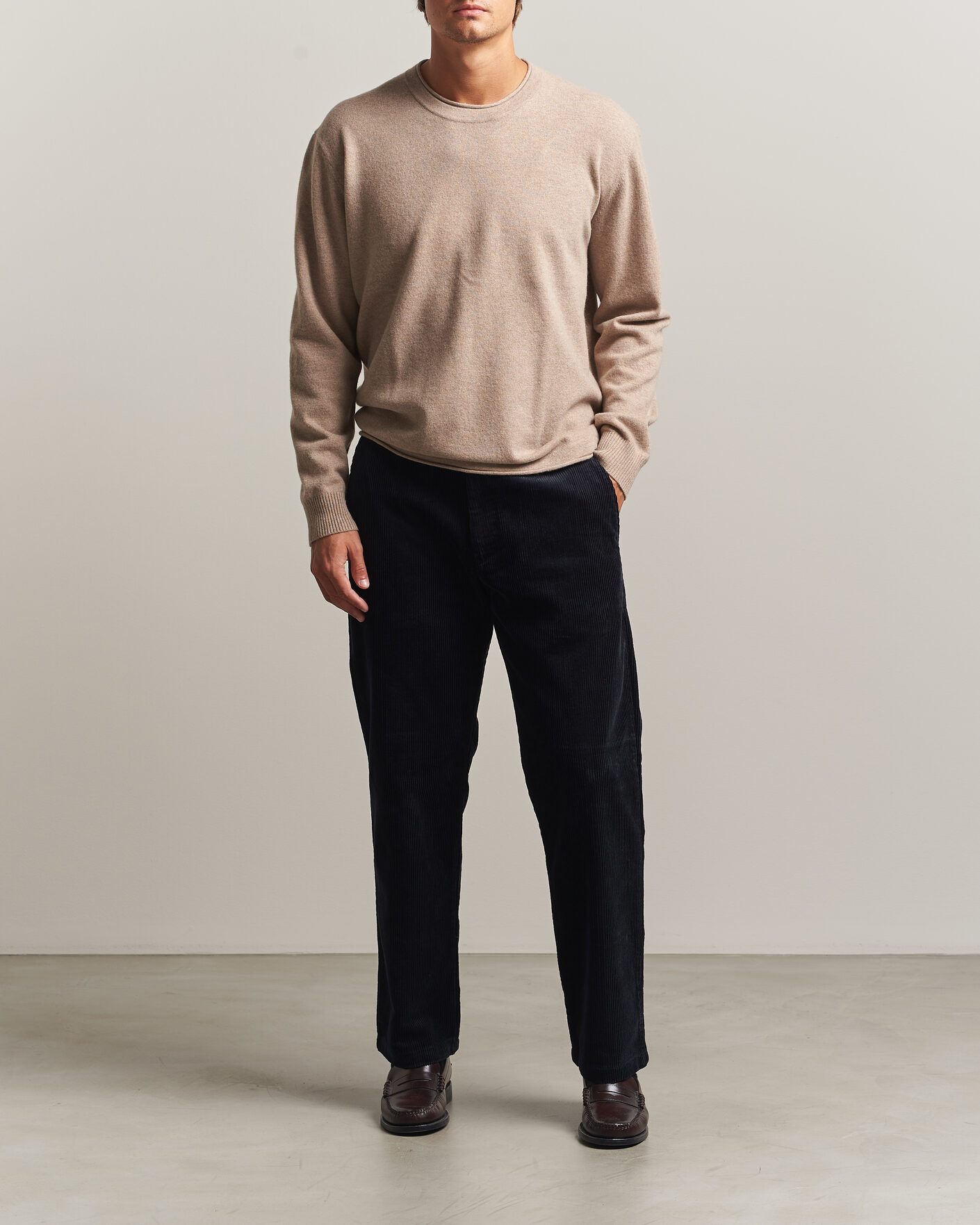 Uomini | Pantaloni | NN07 | Aden Regular Fit Corduroy Chinos Deep Navy