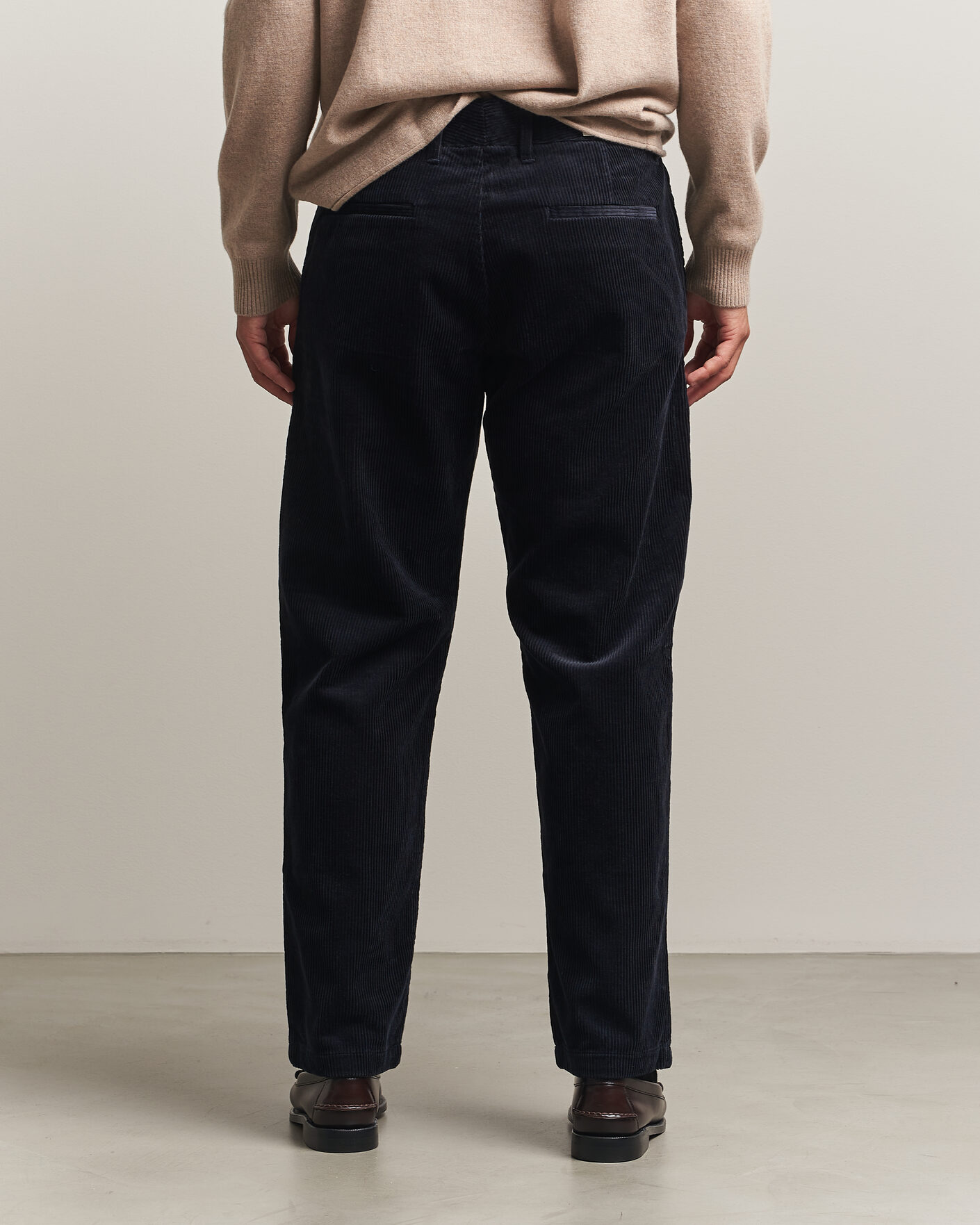 Uomini | Pantaloni | NN07 | Aden Regular Fit Corduroy Chinos Deep Navy