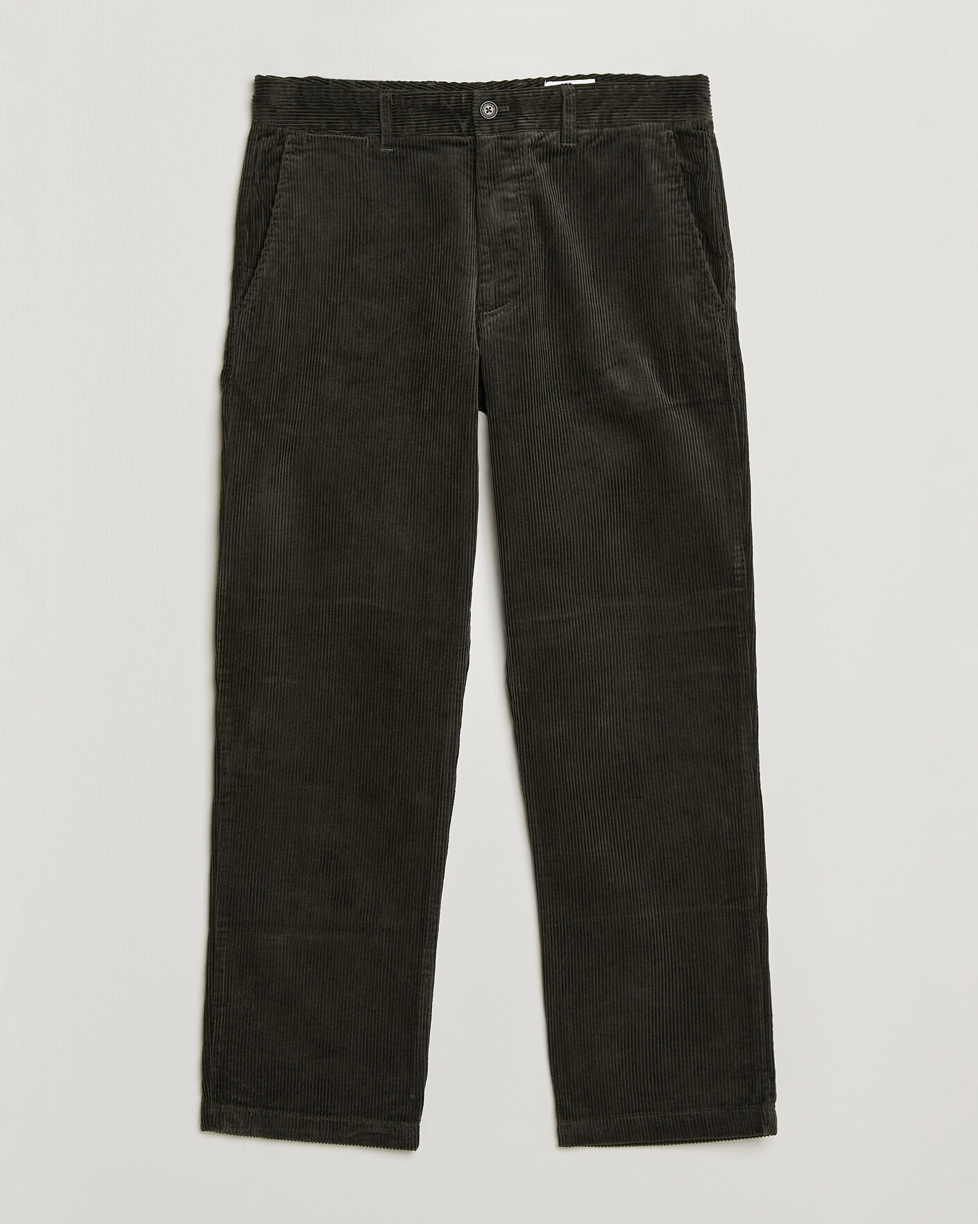 Uomini | Pantaloni | NN07 | Aden Regular Fit Corduroy Chinos Dark Army