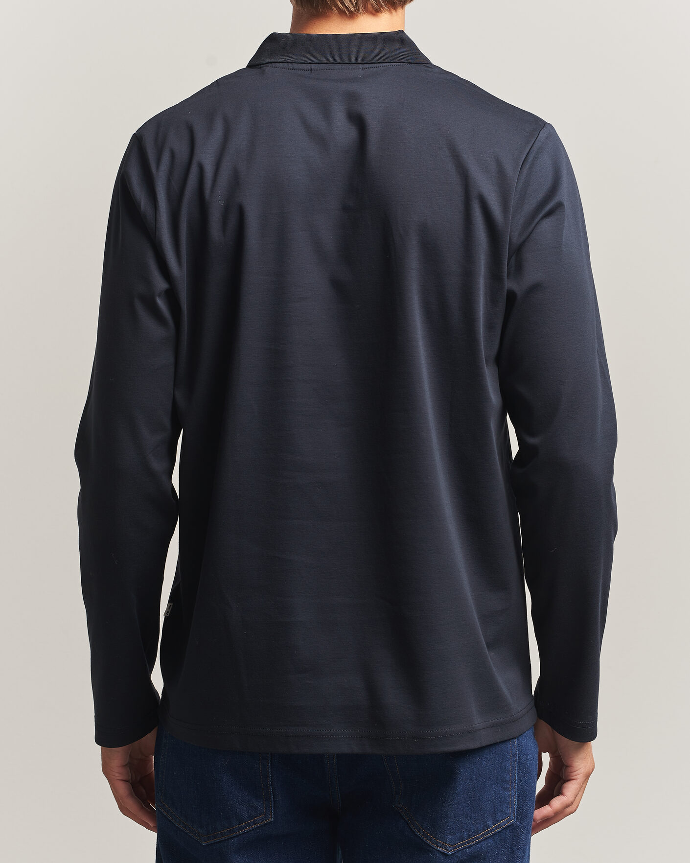 Uomini | Polo | NN07 | Paul Long Sleeve Polo Deep Navy
