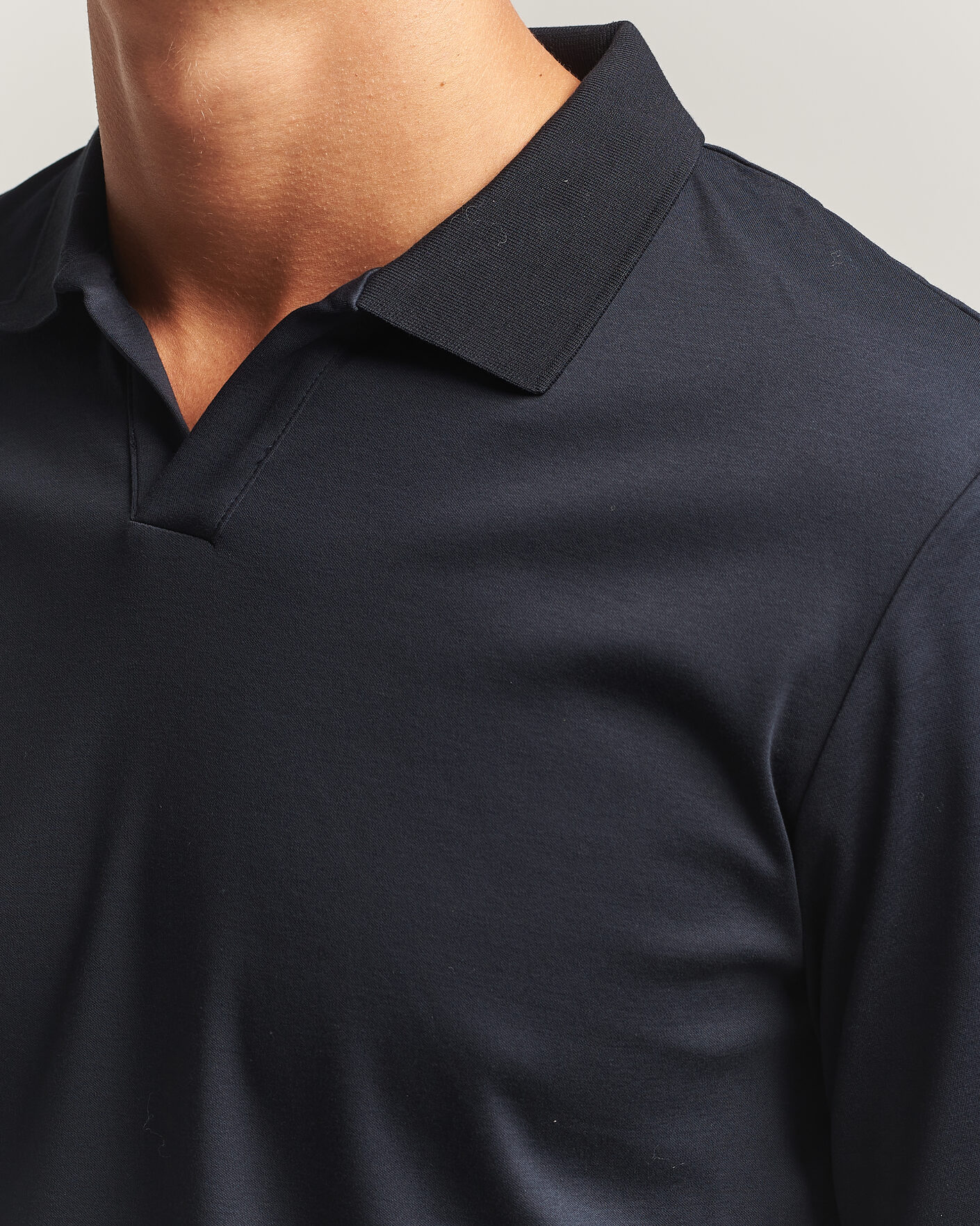 Uomini | Polo | NN07 | Paul Long Sleeve Polo Deep Navy
