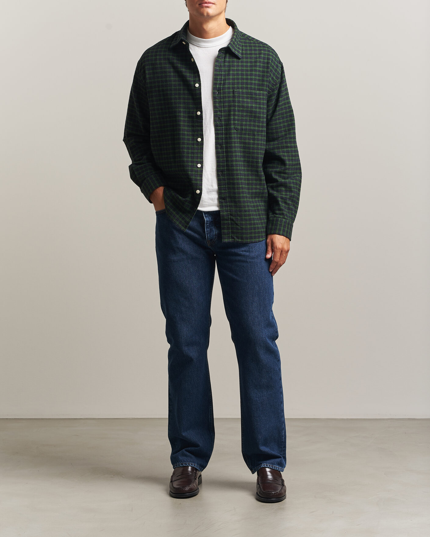 Uomini | Camicie | NN07 | Deon Flannel Shirt Eden Check