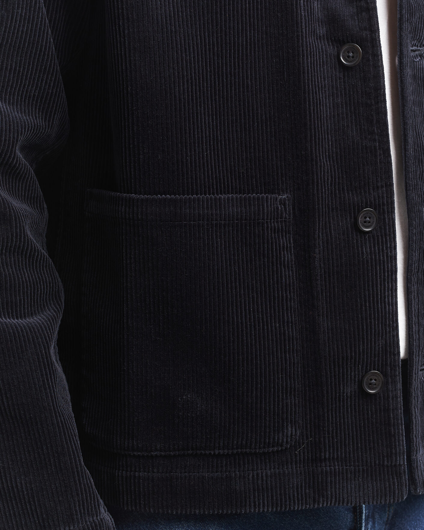 Uomini | Camicie | NN07 | Morgan Corduroy Overshirt Deep Navy