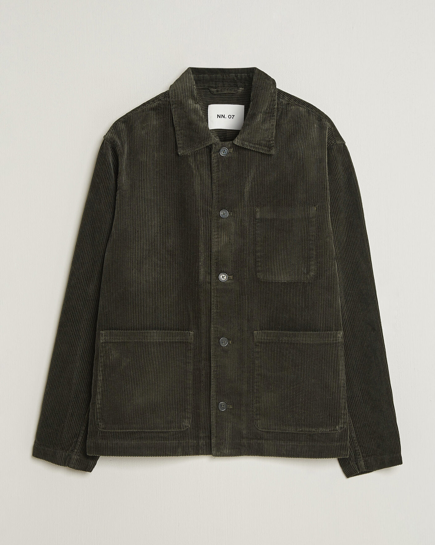 Uomini | Camicie | NN07 | Morgan Corduroy Overshirt Dark Army