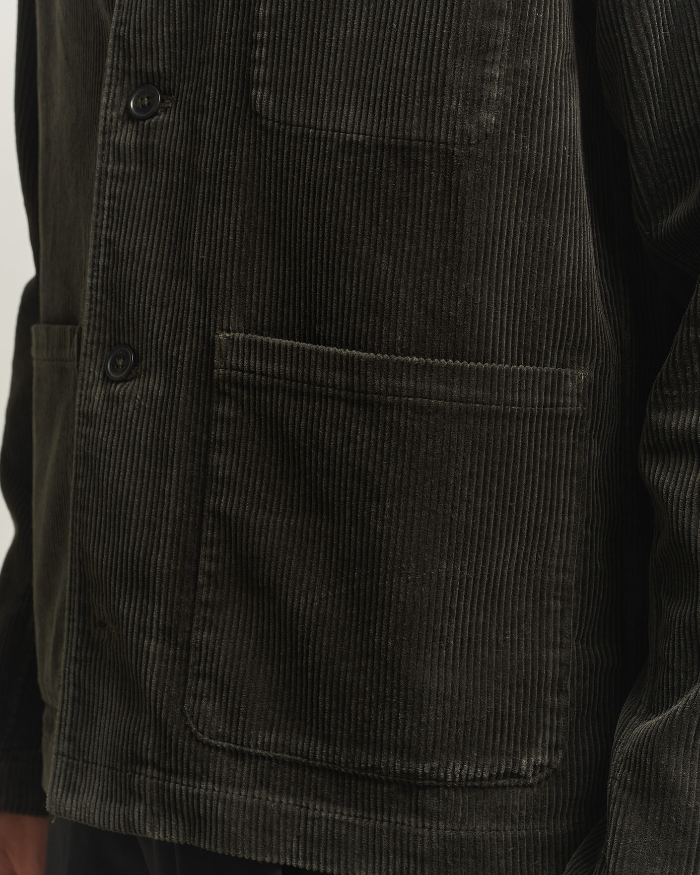 Uomini | Camicie | NN07 | Morgan Corduroy Overshirt Dark Army
