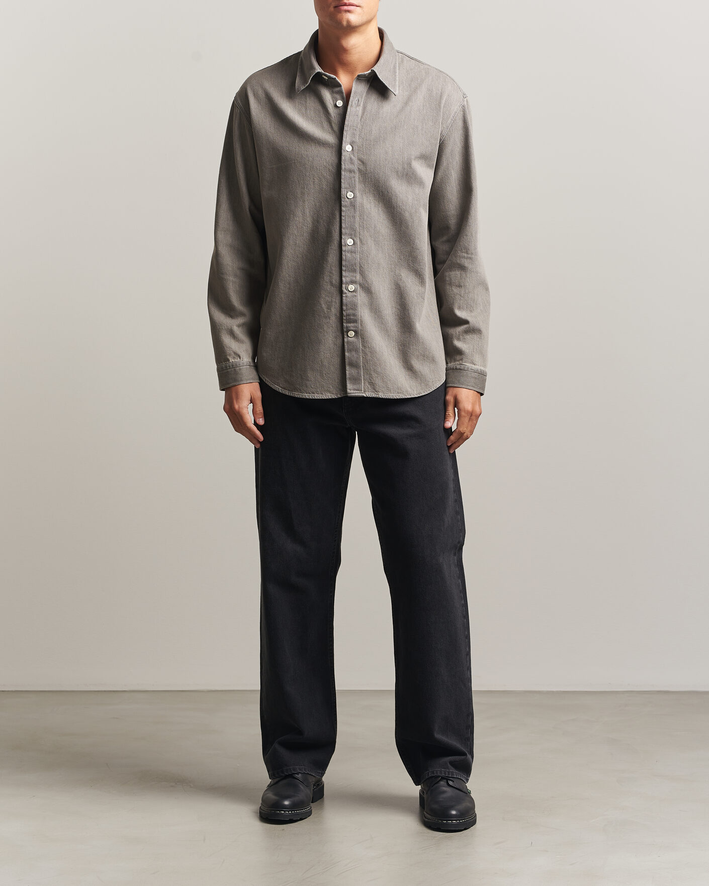 Uomini | Camicie | NN07 | Casper Denim Overshirt Grey