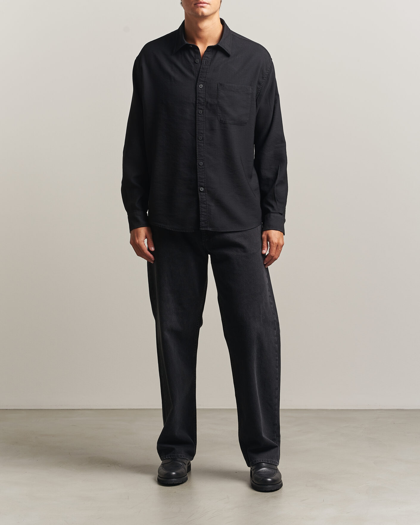 Uomini | Camicie | NN07 | Deon Viscose Shirt Black