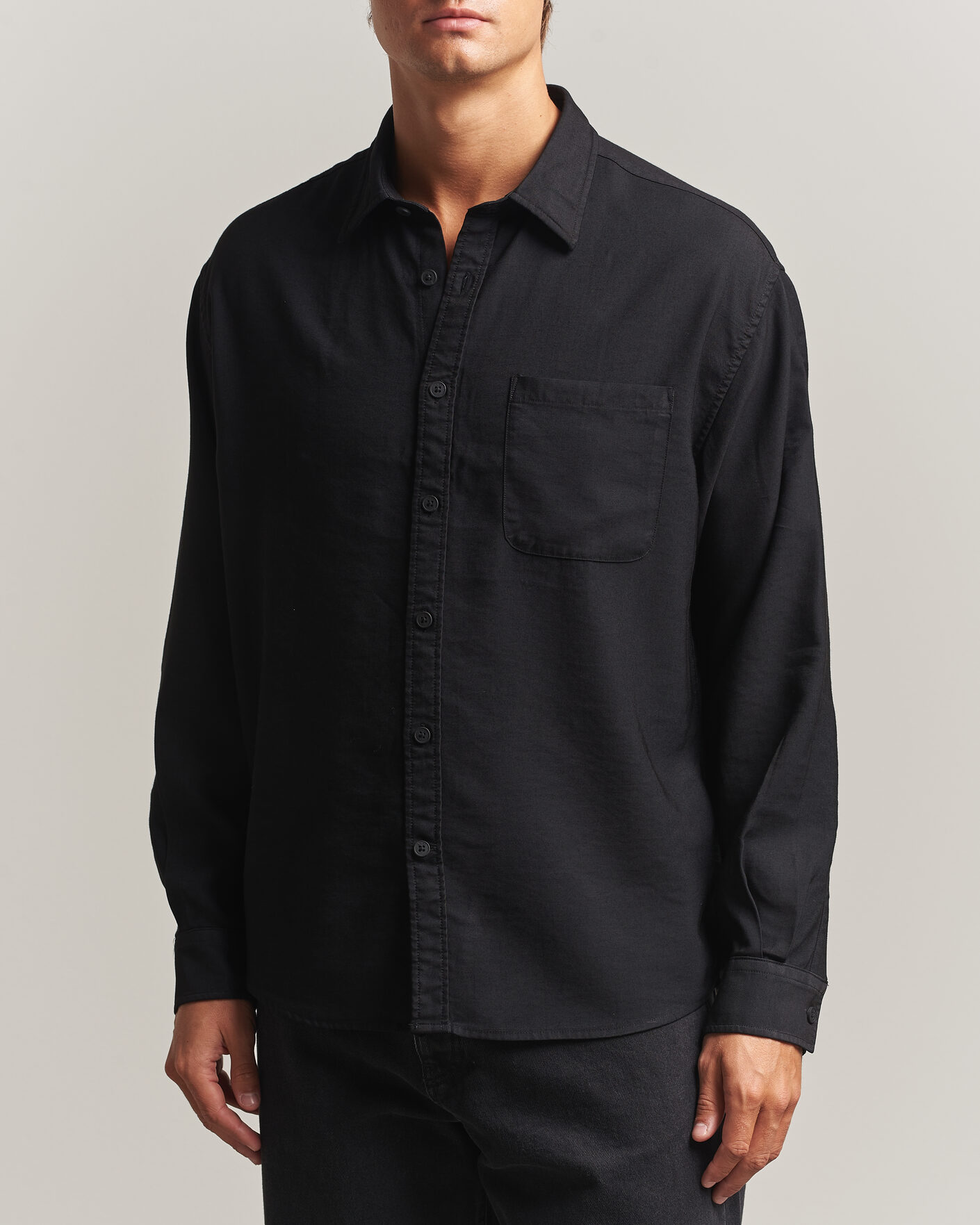 Uomini | Camicie | NN07 | Deon Viscose Shirt Black
