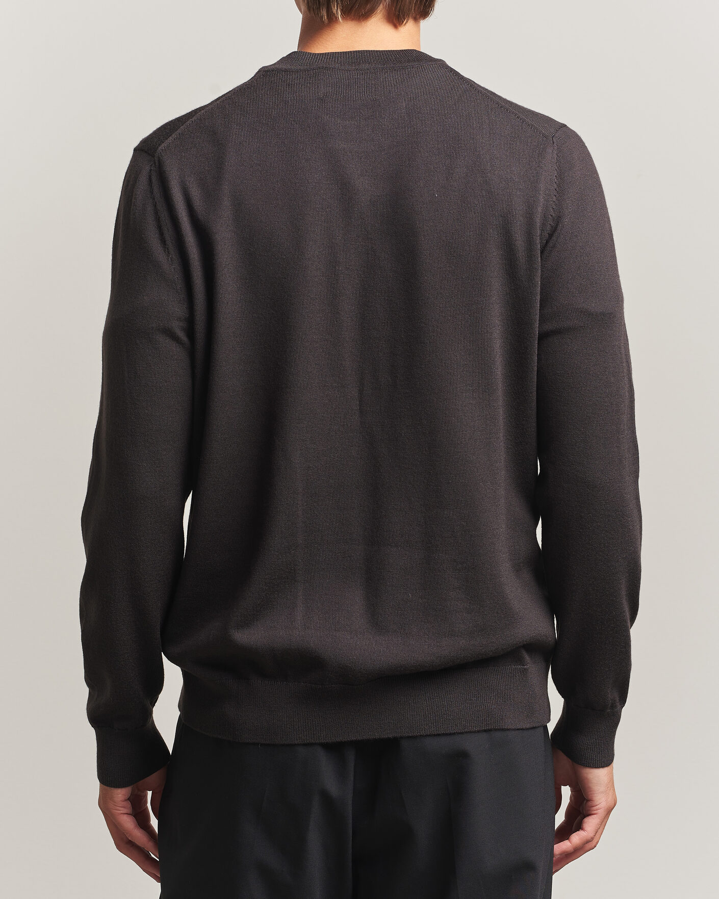 Uomini | Maglieria | NN07 | Ted Merino Crew Neck Pullover Deep Truffle