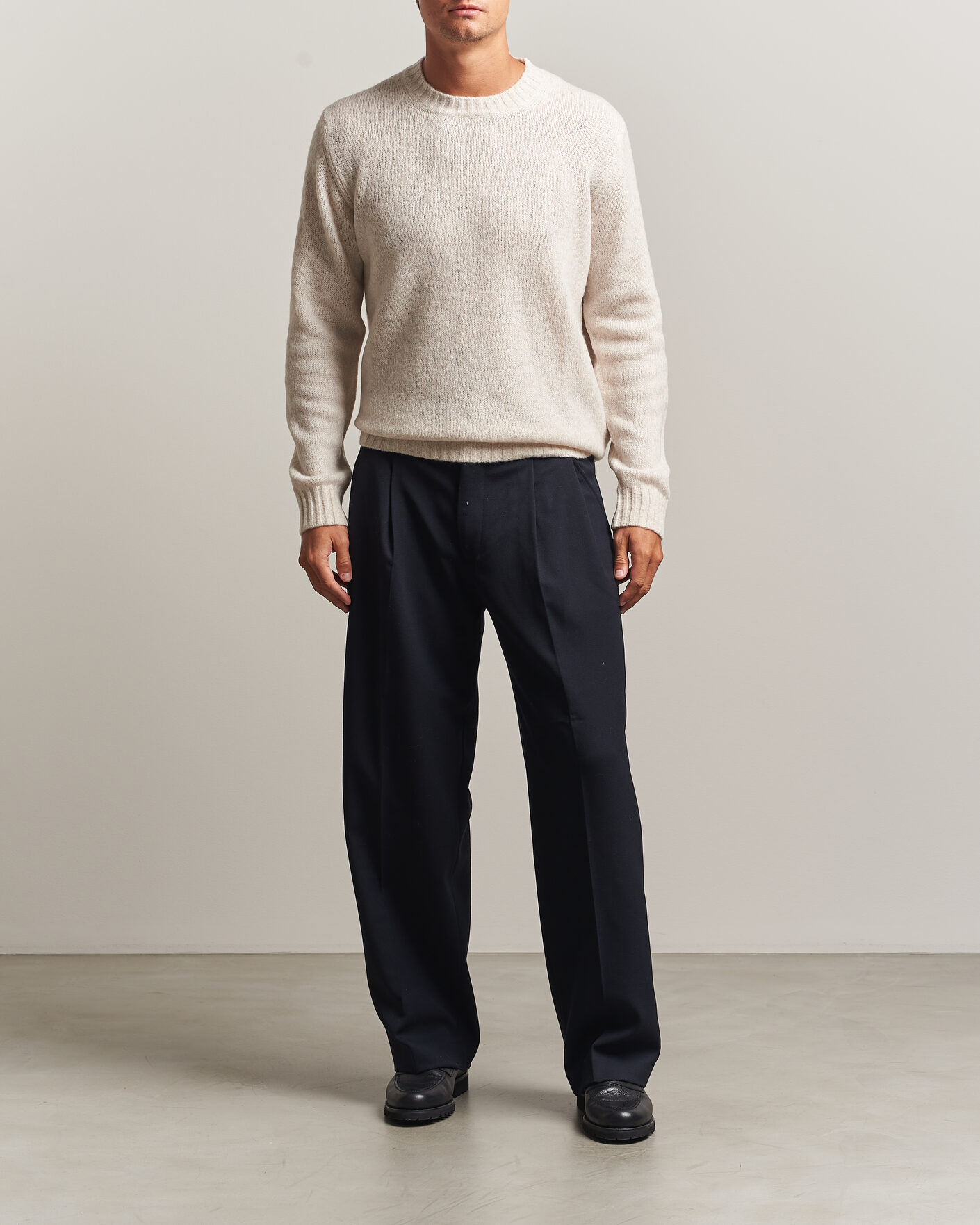 Uomini | Maglieria | NN07 | Lee Wool Knitted Sweater Ivory