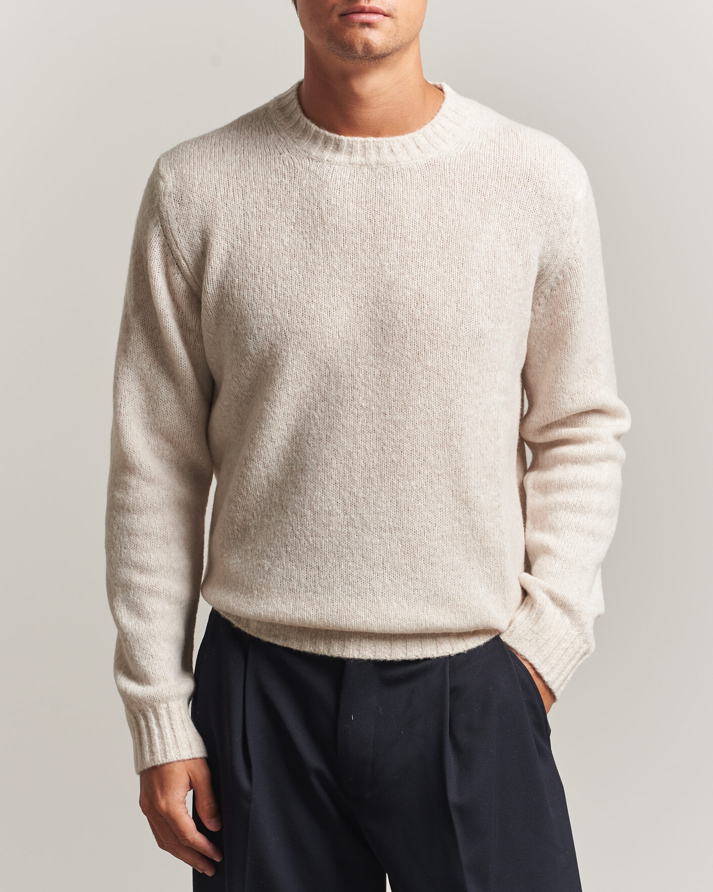 Uomini | Maglieria | NN07 | Lee Wool Knitted Sweater Ivory