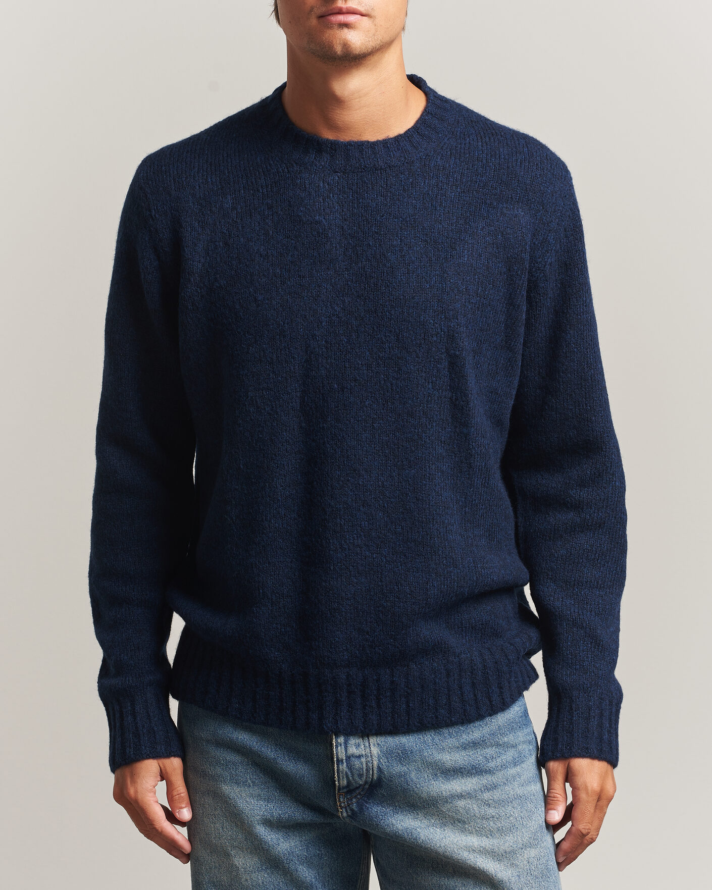 Uomini | Maglieria | NN07 | Lee Wool Knitted Sweater Navy Blue
