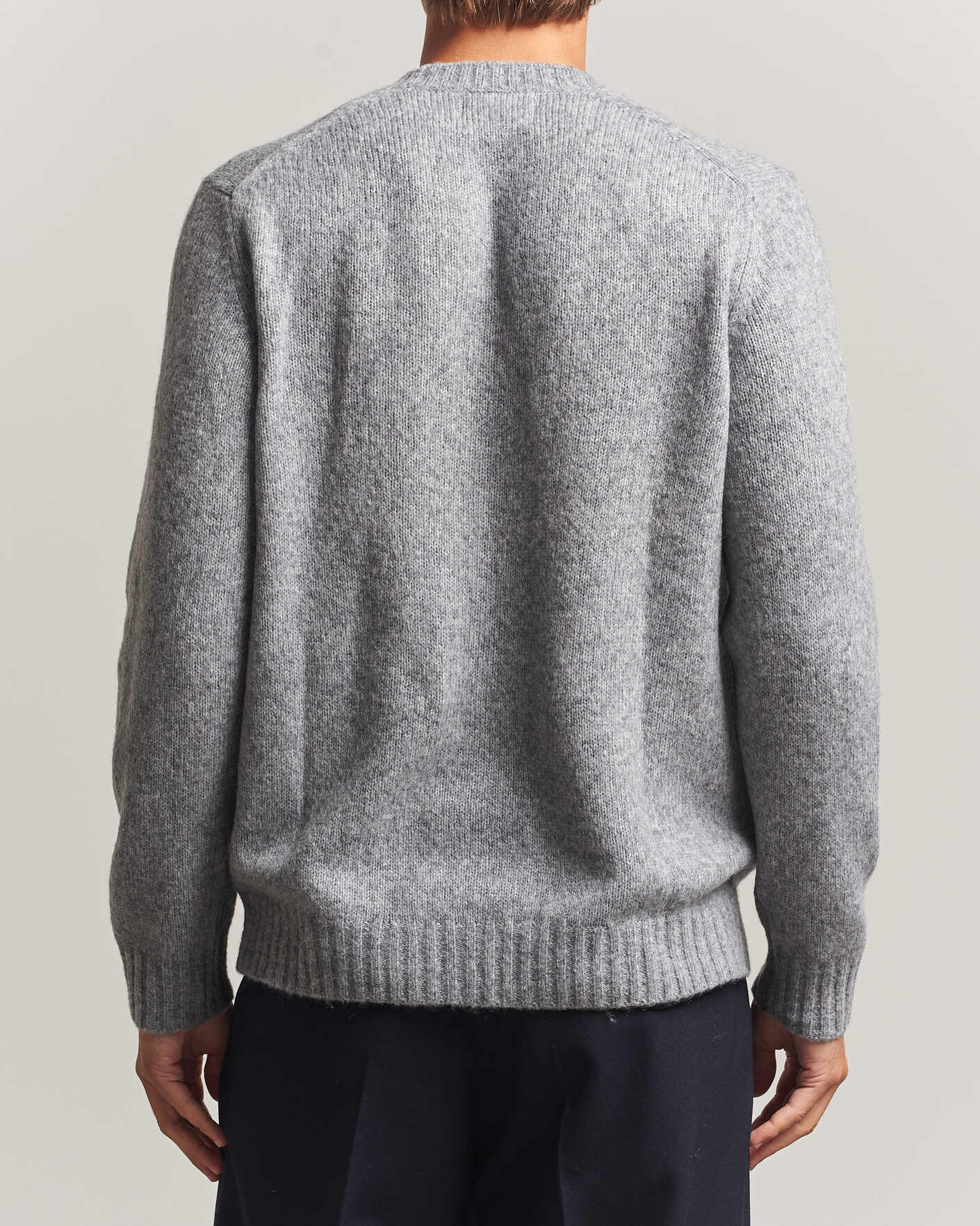 Uomini | Maglieria | NN07 | Lee Wool Knitted Sweater Grey Melange