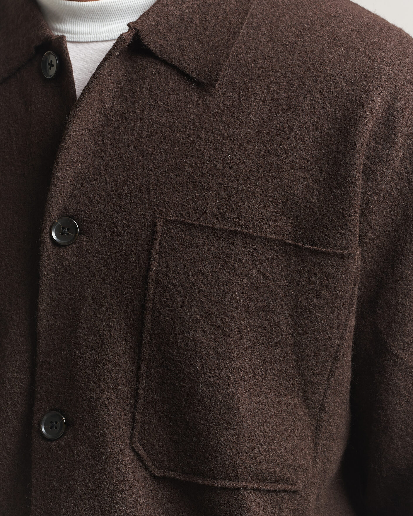 Uomini | Maglieria | NN07 | Jonas Boiled Wool Cardigan Deep Truffle