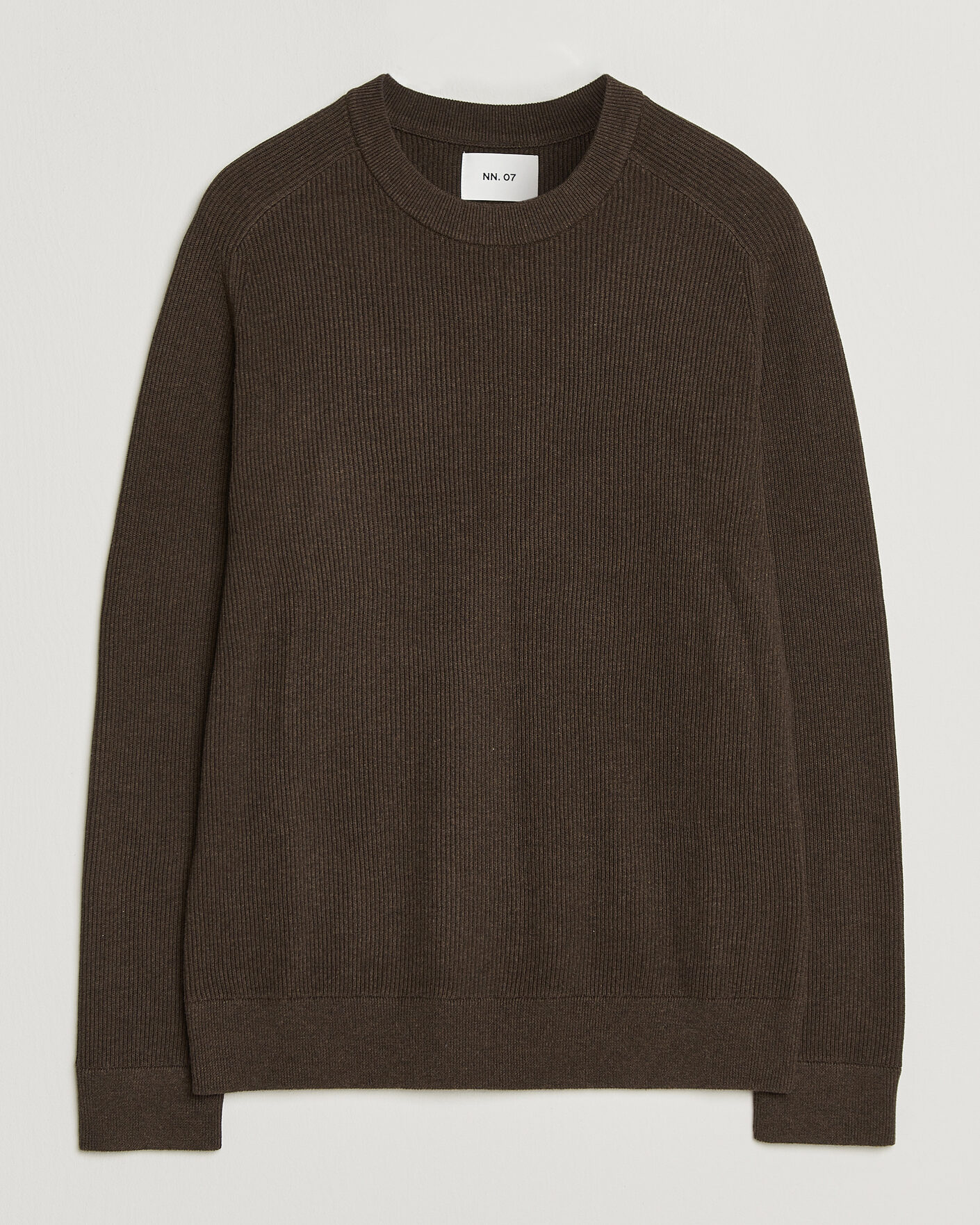 Uomini | Maglieria | NN07 | Kevin Cotton Knitted Sweater Deep Truffle