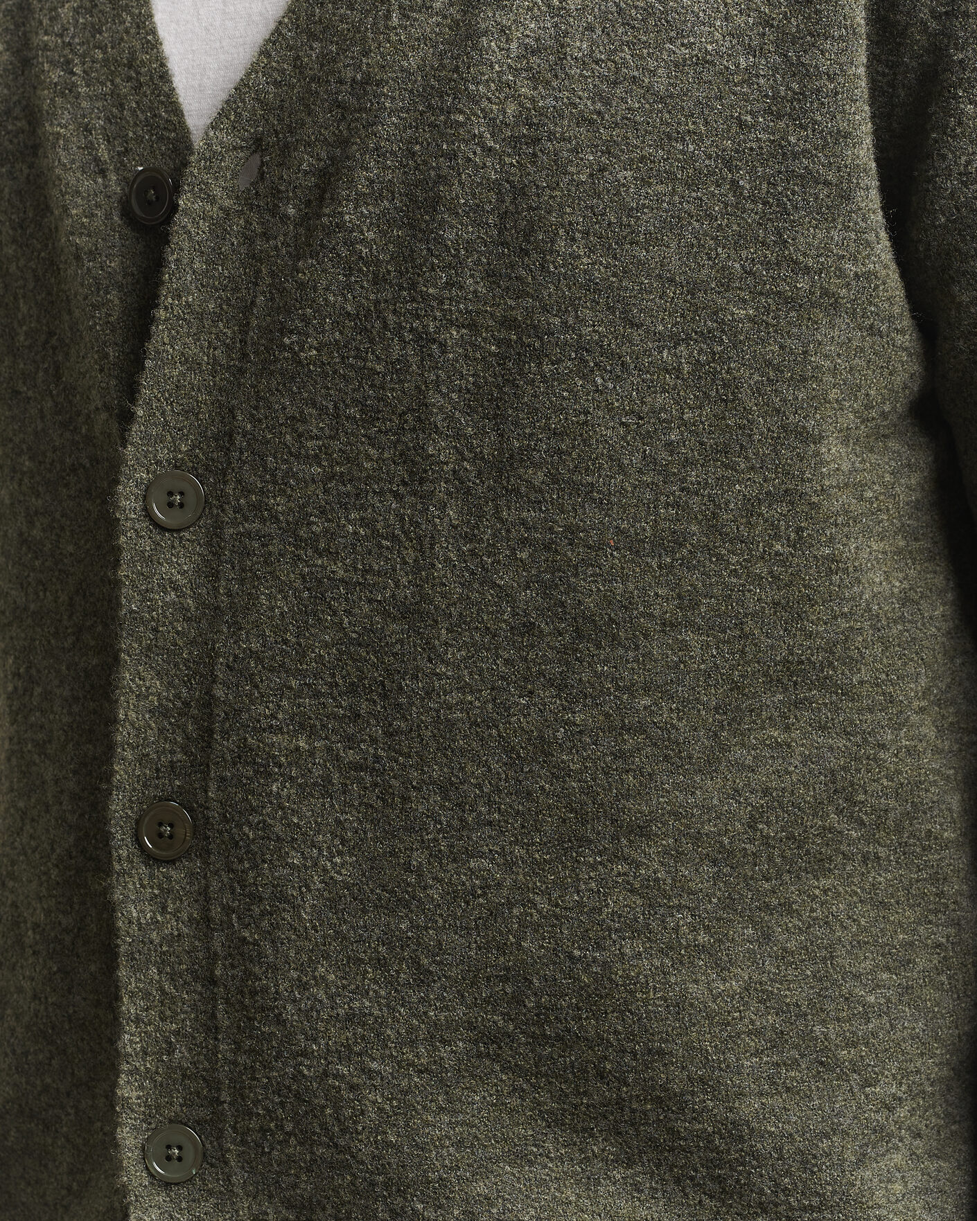 Uomini | Maglieria | NN07 | Gavin Brushed Wool Knitted Cardigan Dark Army