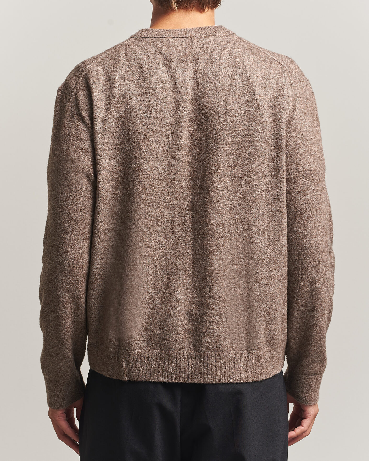 Uomini | Maglieria | NN07 | Gavin Brushed Wool Knitted Sweater Desert Clay