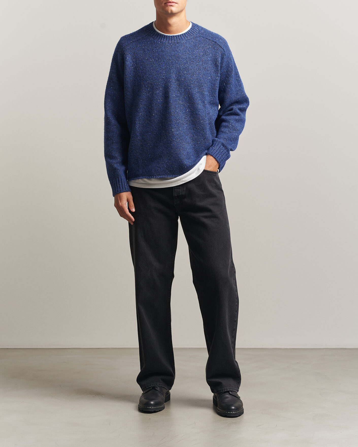 Uomini | Maglieria | NN07 | Jim Neps Wool Knitted Sweater Blue Ignition