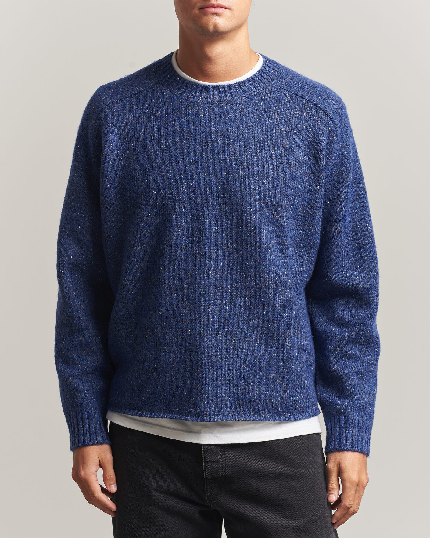 Uomini | Maglieria | NN07 | Jim Neps Wool Knitted Sweater Blue Ignition