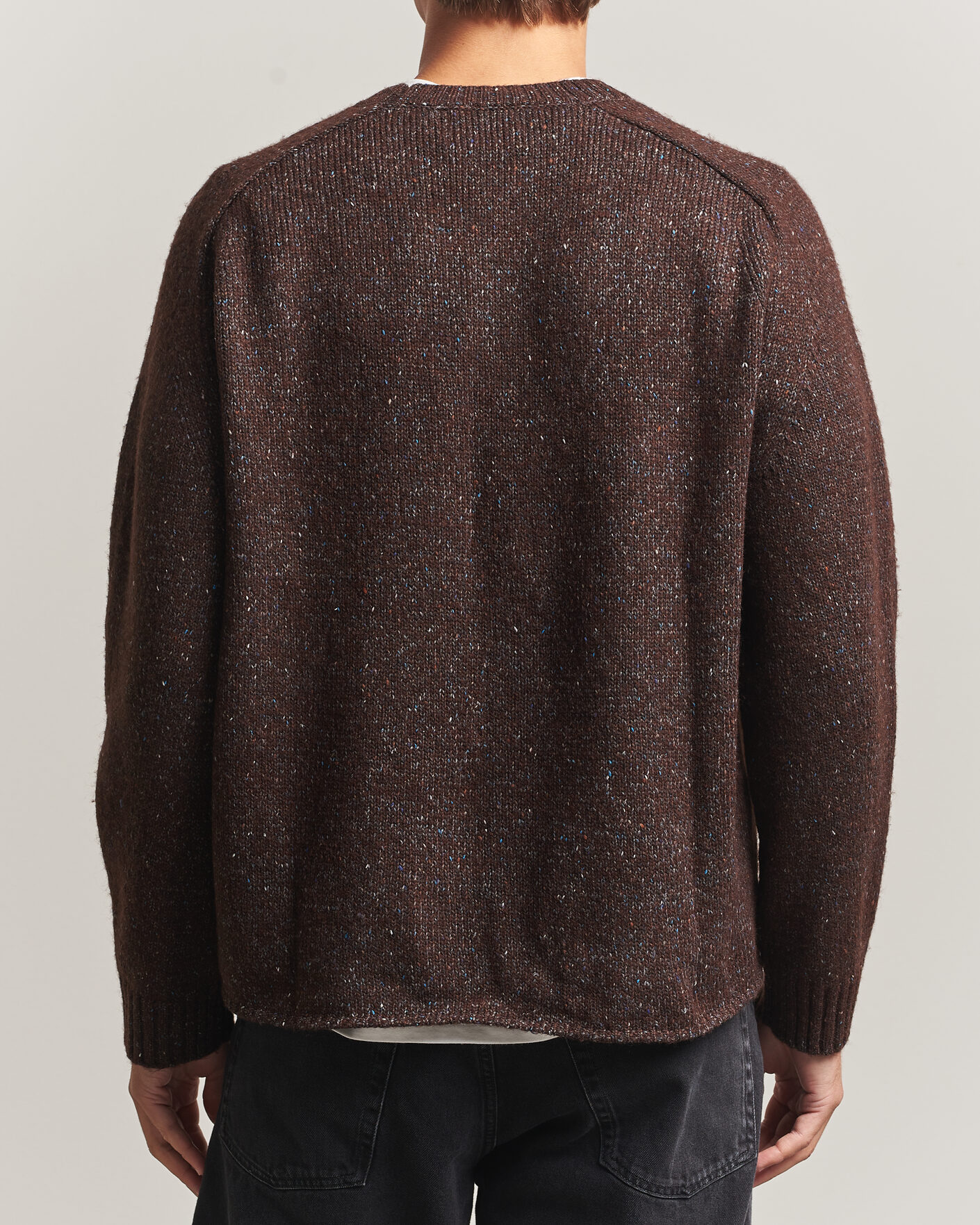 Uomini | Maglieria | NN07 | Jim Neps Wool Knitted Sweater Deep Truffle