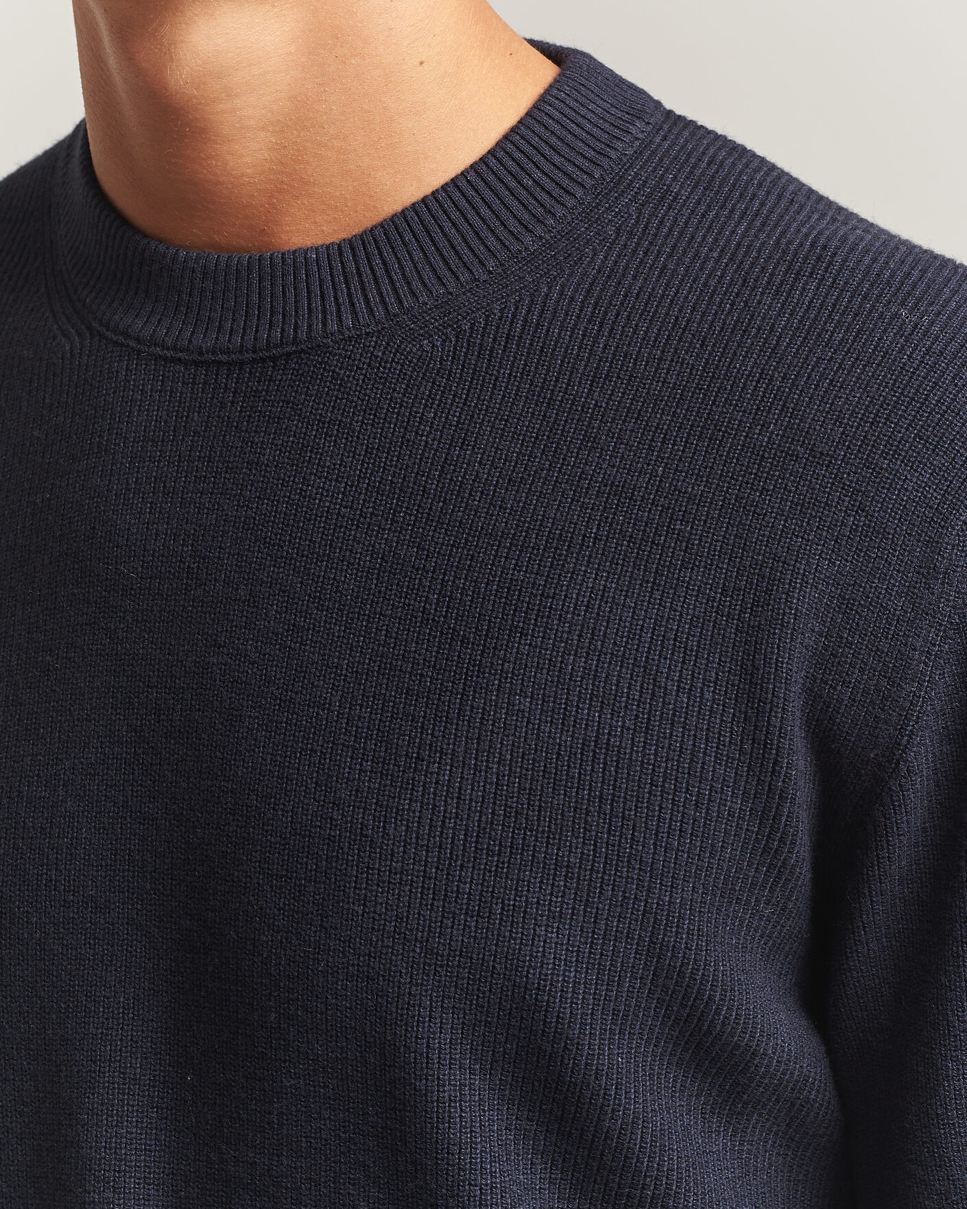 Uomini | Maglieria | NN07 | Hope Cotton/Cashmere Rib Knitted Sweater Navy
