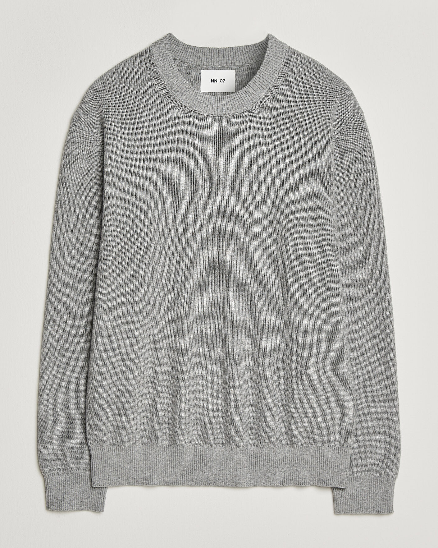 Uomini | Maglieria | NN07 | Hope Cotton/Cashmere Rib Knitted Sweater Grey