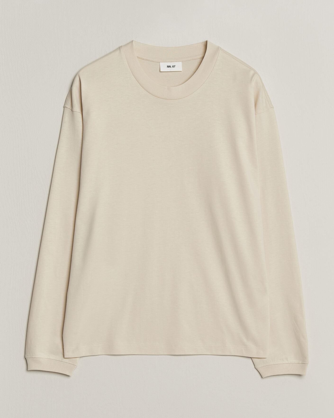 Uomini | T-shirt | NN07 | Lionel Suvin Cotton Long Sleeve T-Shirt Ivory