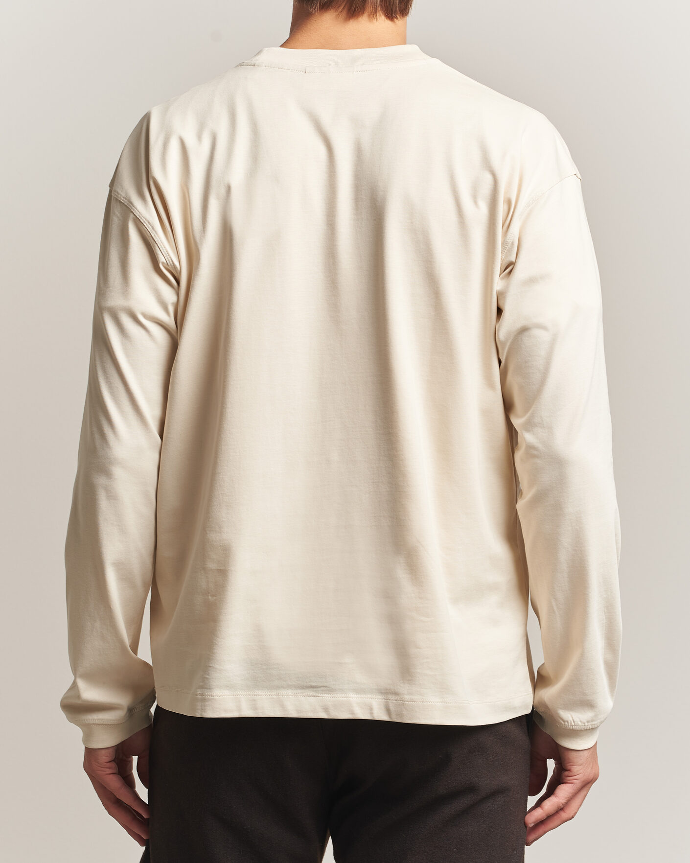 Uomini | T-shirt | NN07 | Lionel Suvin Cotton Long Sleeve T-Shirt Ivory