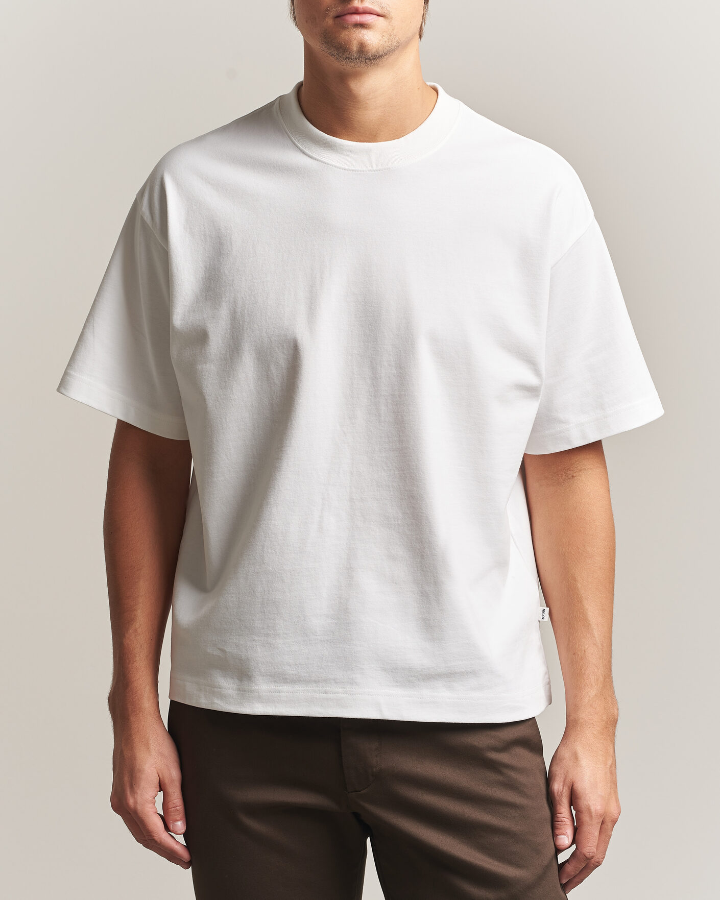 Uomini | T-shirt | NN07 | David Heavy Crew Neck T-Shirt White