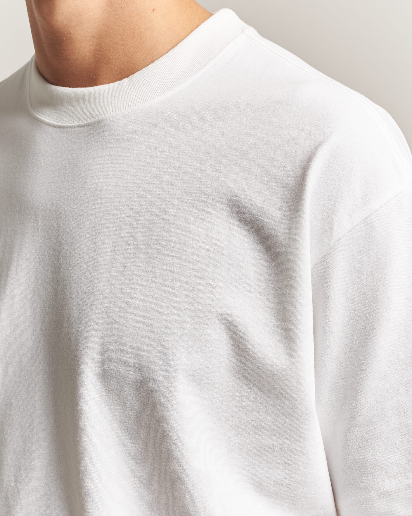 Uomini | T-shirt | NN07 | David Heavy Crew Neck T-Shirt White