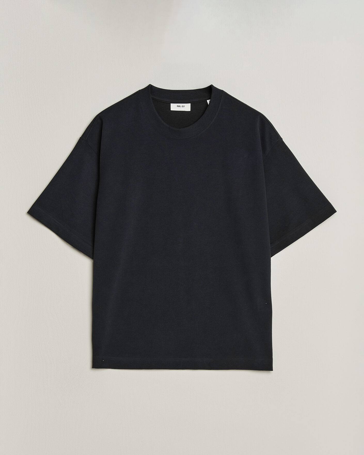 Uomini | T-shirt | NN07 | David Heavy Crew Neck T-Shirt Black
