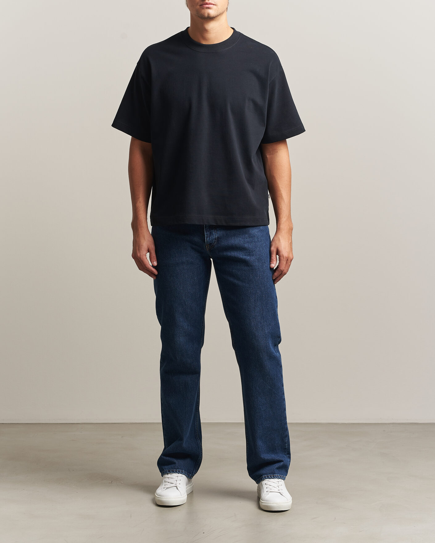 Uomini | T-shirt | NN07 | David Heavy Crew Neck T-Shirt Black