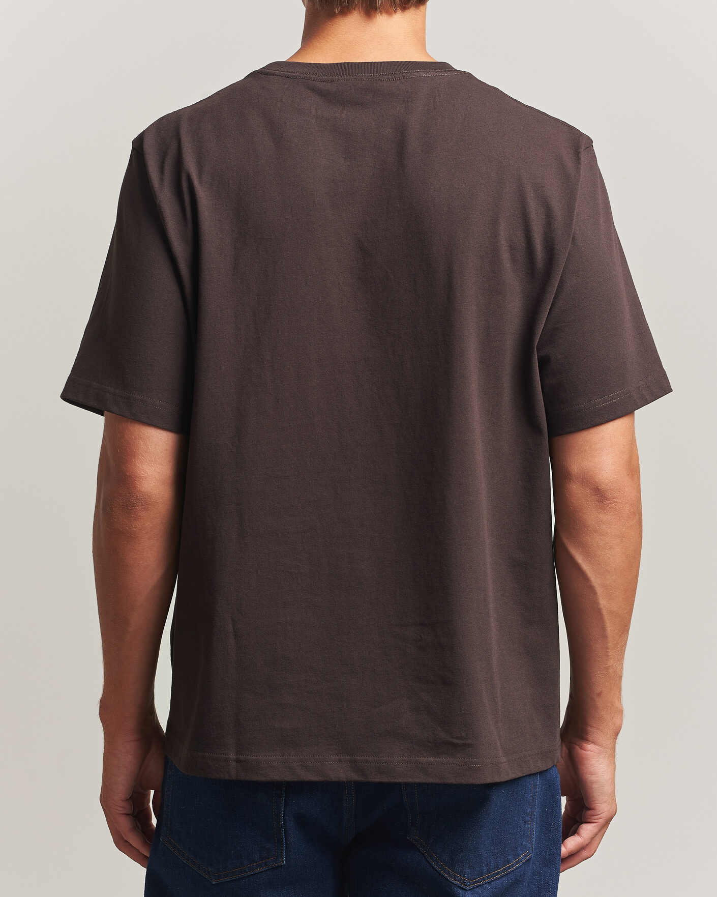 Uomini | T-shirt | NN07 | Jett Embroidered Crew Neck T-Shirt Deep Truffle