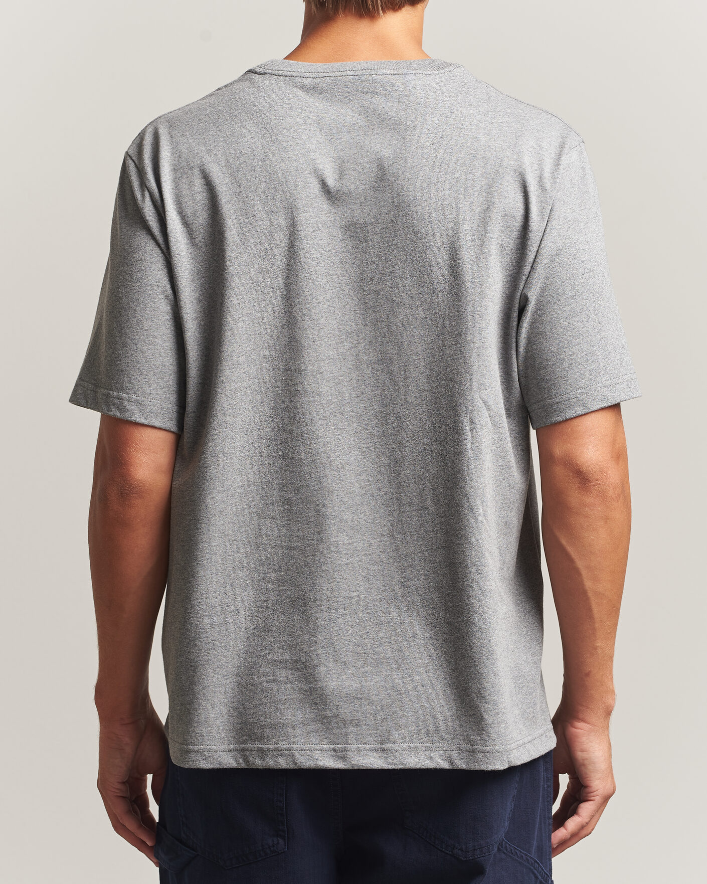 Uomini | T-shirt | NN07 | Jett Embroidered Crew Neck T-Shirt Grey Melange