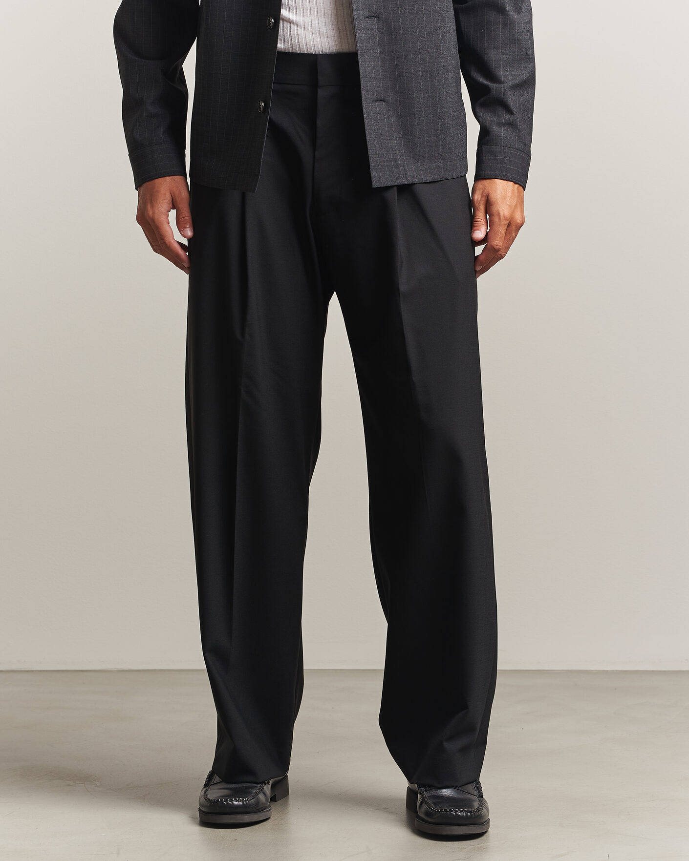 Uomini | Pantaloni | NN07 | Kay Wool Trousers Black